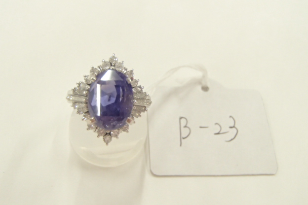 サファイア　リング　6.50ct 8.9g