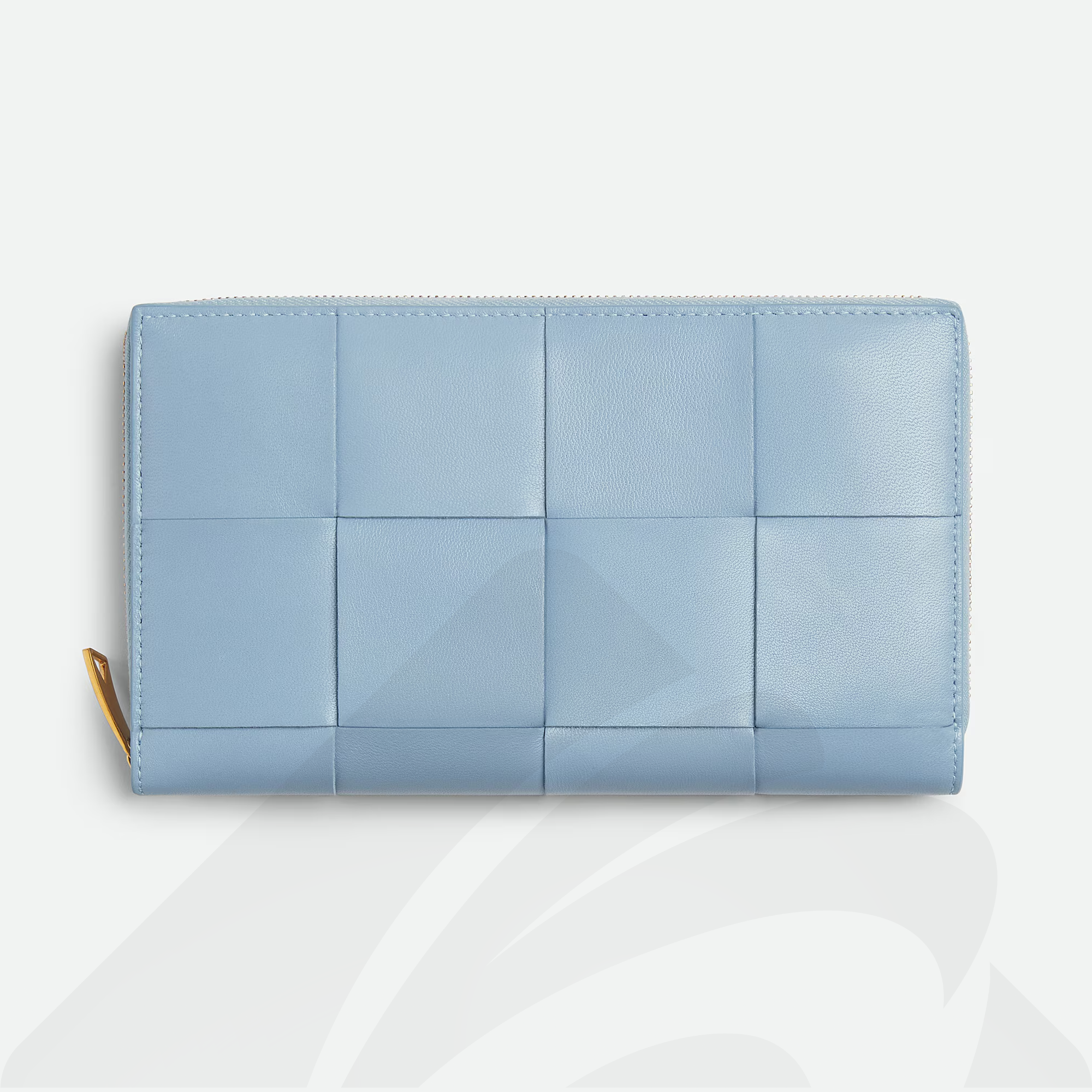 ボッテガヴェネタ  カセット ジップアラウンドウォレット  素材:ラムスキン 色:アイス