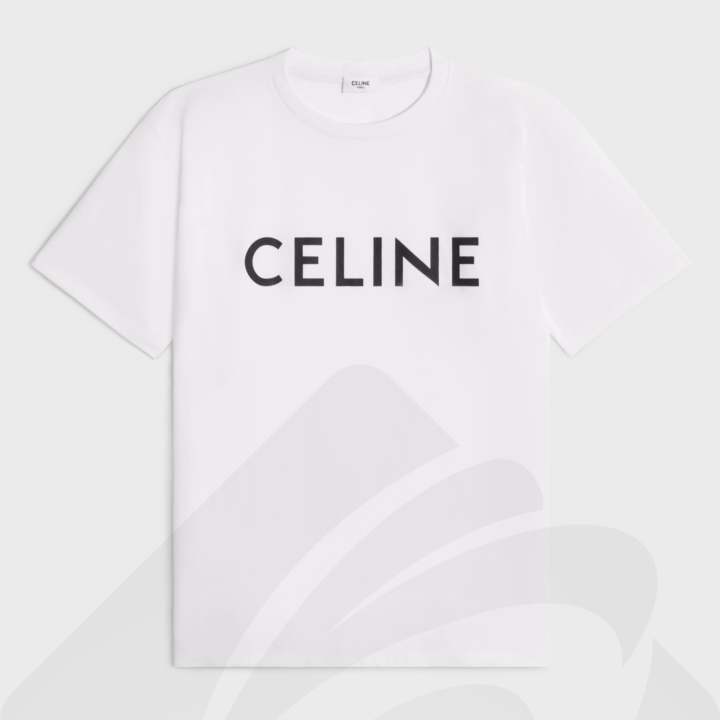 セリーヌ CELINE ルーズTシャツ  素材:コットンジャージー
 色:・エクリュ / ブラック