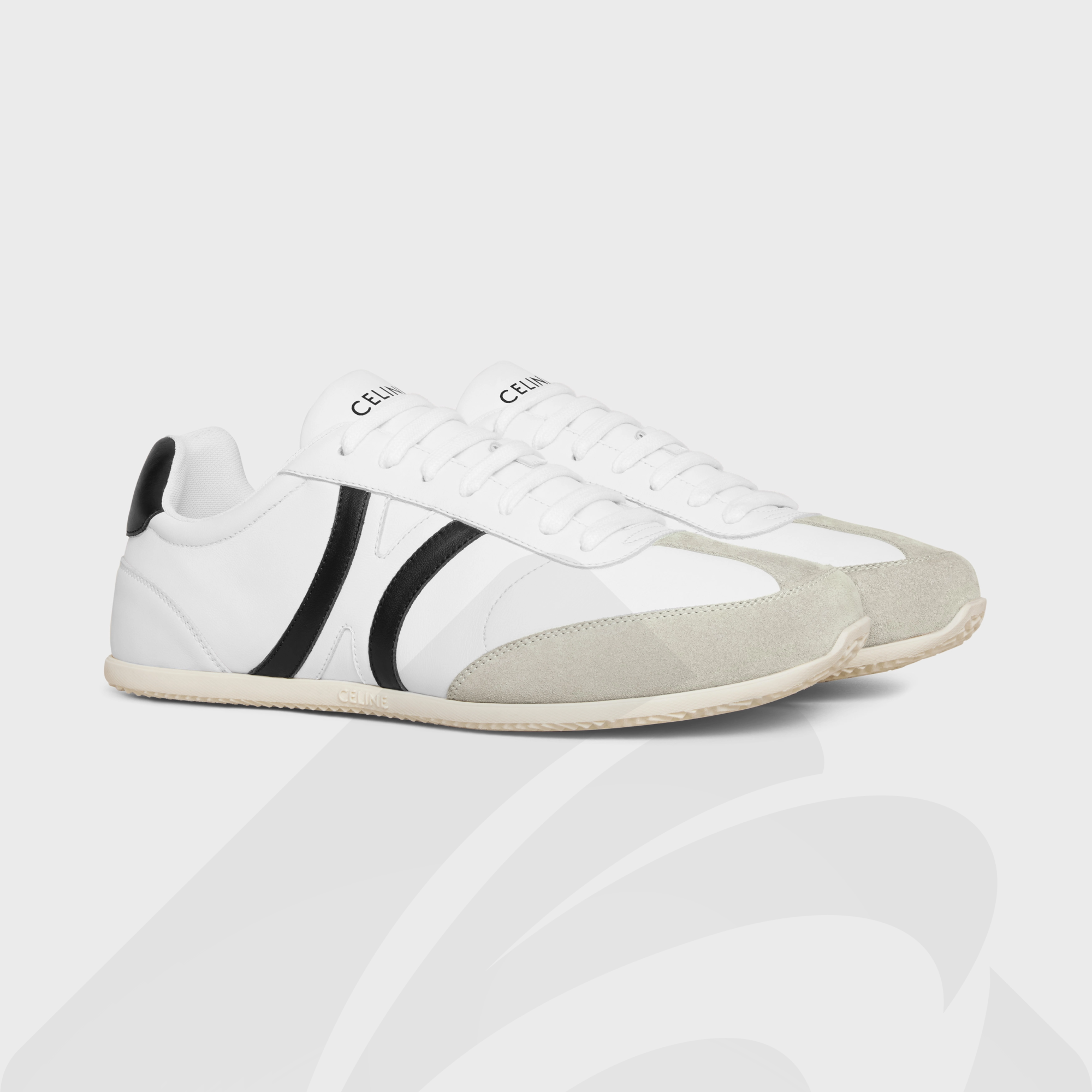 セリーヌ CELINE ジョガー レースアップ ロースニーカー 素材:カーフスキン&スエードカーフスキン 色:・オプティックホワイト / グレー / ブラック
・オプティックホワイト / グレー