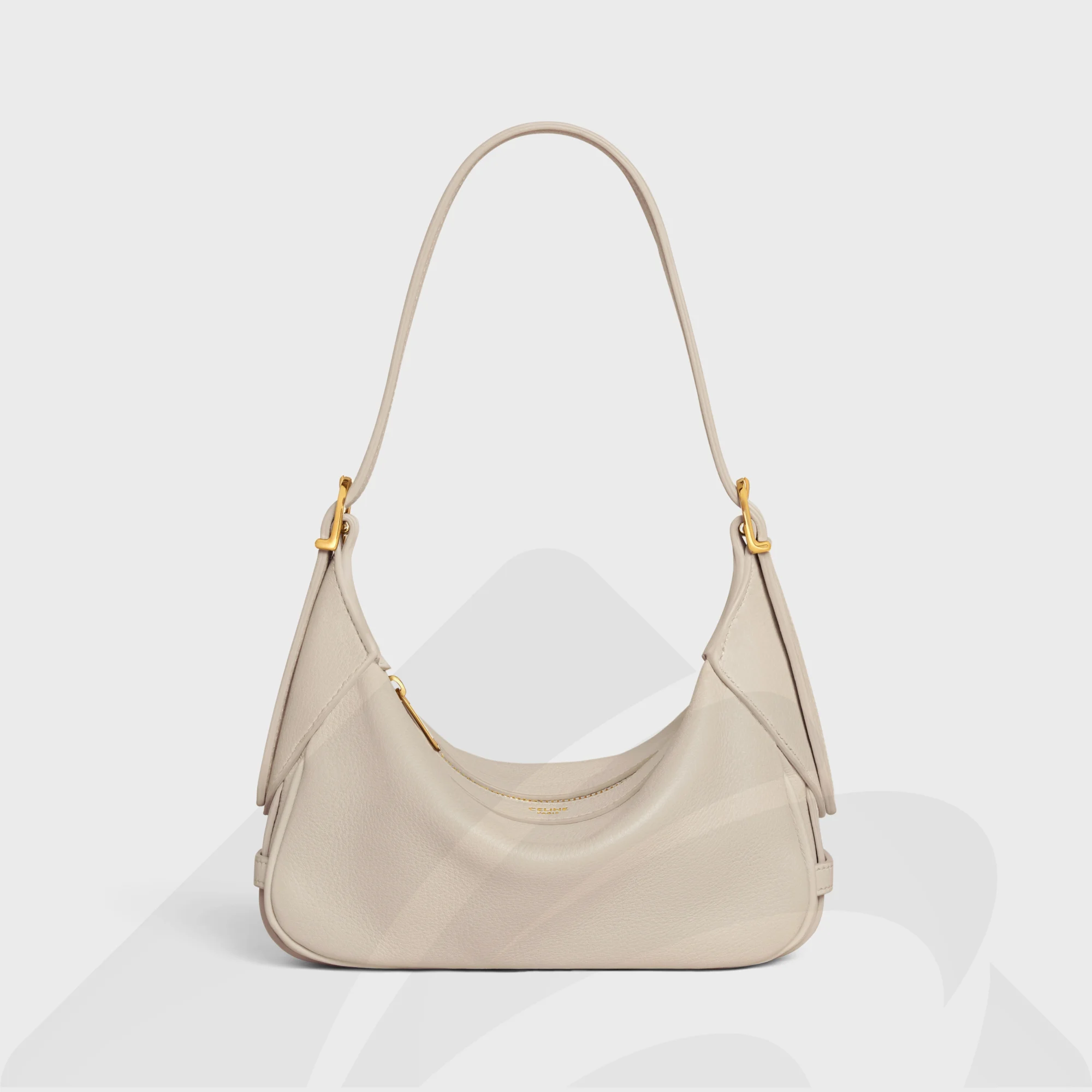 セリーヌ ミニ AVA(アヴァ)  素材:トリオンフキャンバス&カーフスキン 色:(ホワイト / タン)