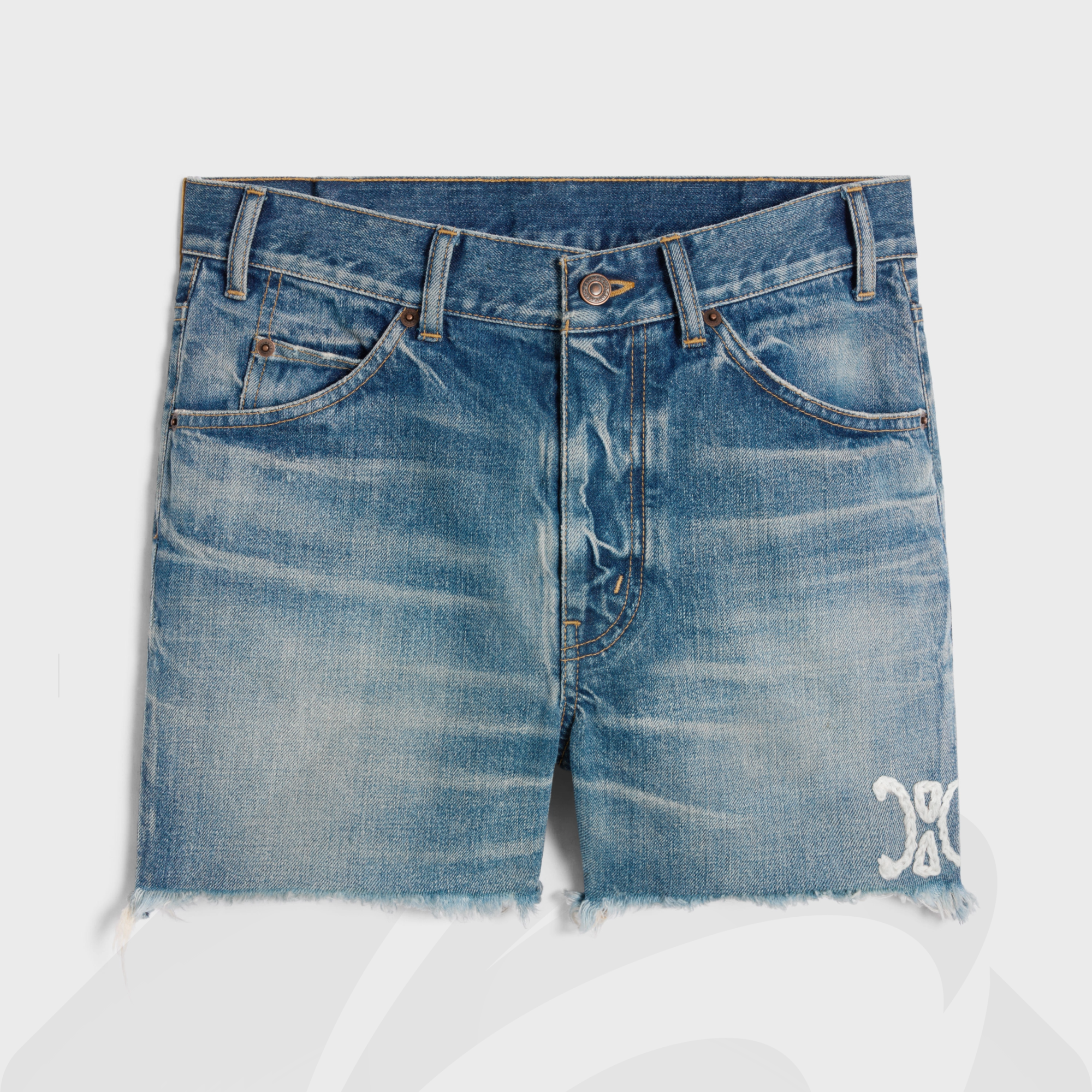 セリーヌ スケートショートパンツ   素材:エレクトリックスカイウォッシュ デニム 色:・エレクトリックスカイ