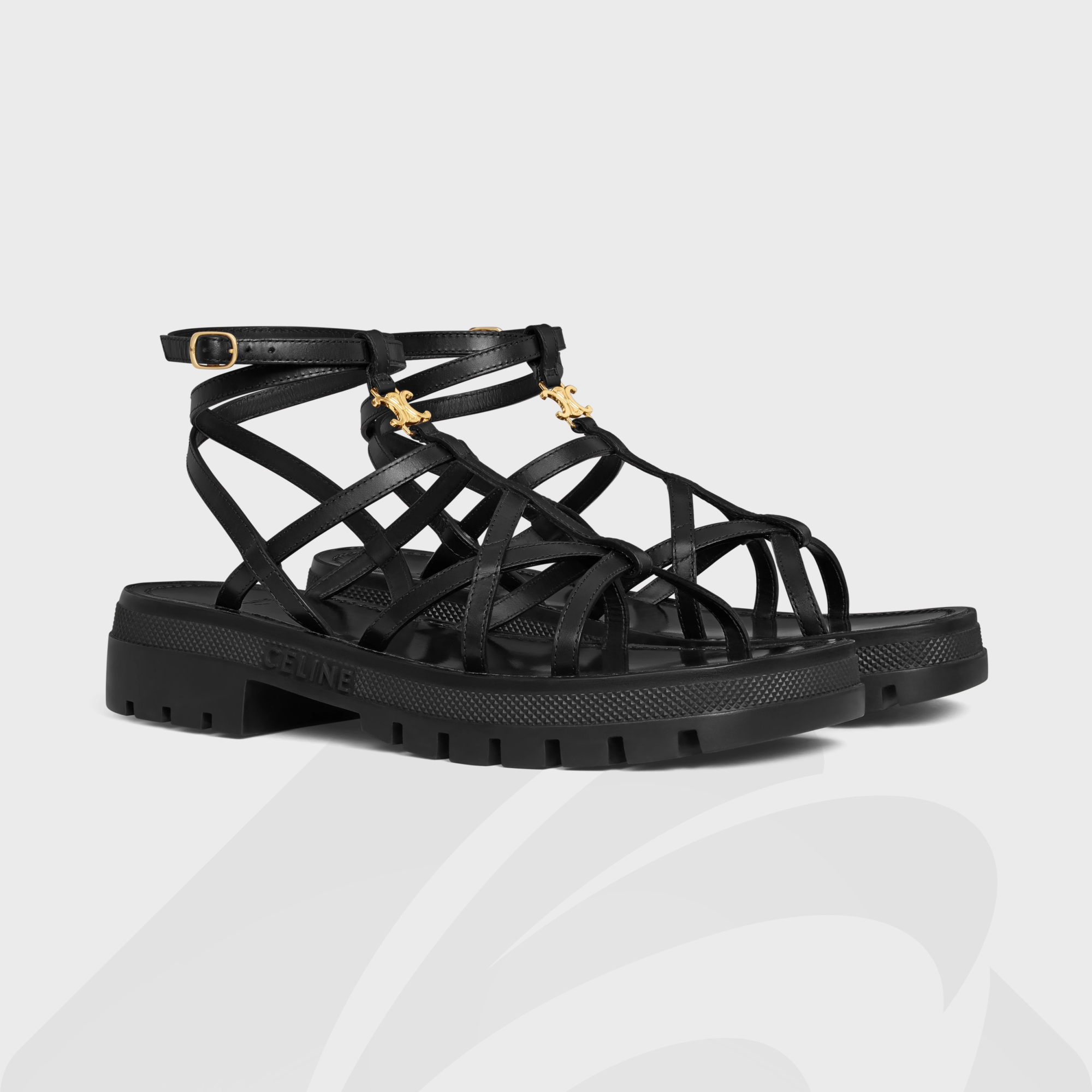 セリーヌ　スリッポン　バブーシュ　黒　ブラック フラット 35 22 22.5 CELINE セリーヌ ブロックスライド サンダル ブラック
