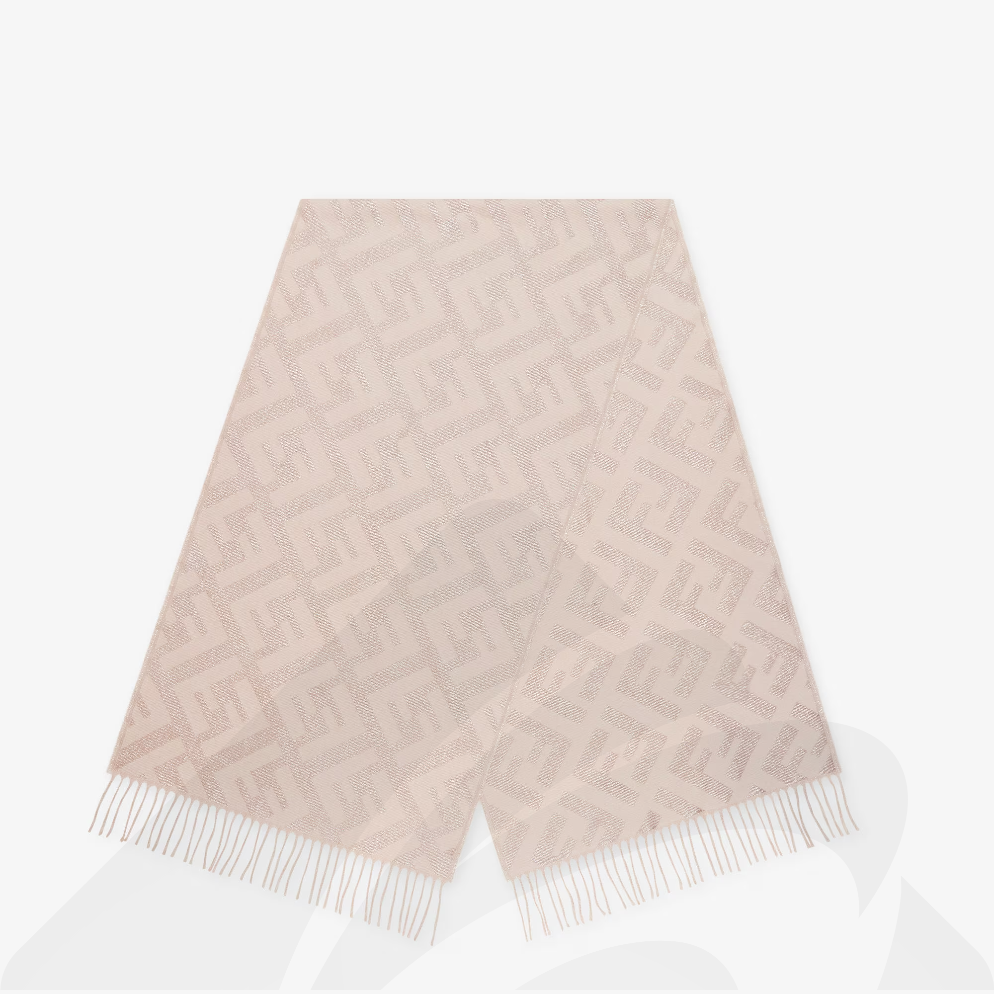 フェンディ FFマフラー  素材:カシミア 色:ピンク