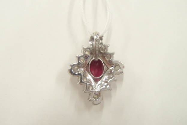 Pt900  ルビー  5.9g  1.58ct  0.94ct