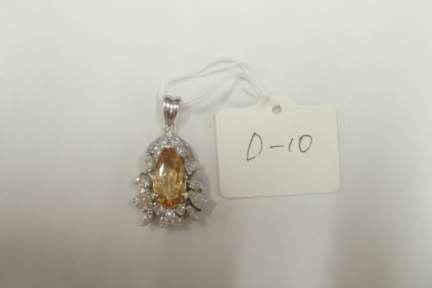 pt900 インペリアルトパーズﾞ 8.6g 3.953ct 1.474ct