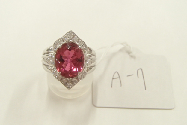 pt900 トルマリン 12.1g 3.74ct 0.30 ct