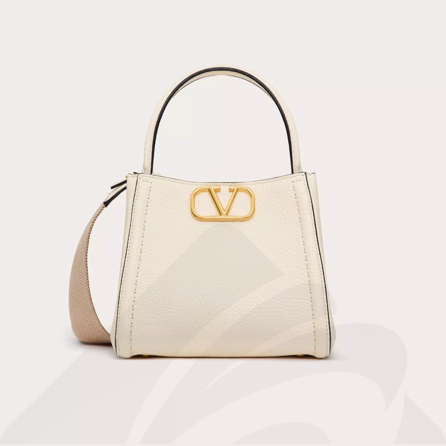 ヴァレンティノ ヴァレンティノ ガラヴァーニ オールタイム グレインカーフスキン スモール 素材: 色:ホワイト