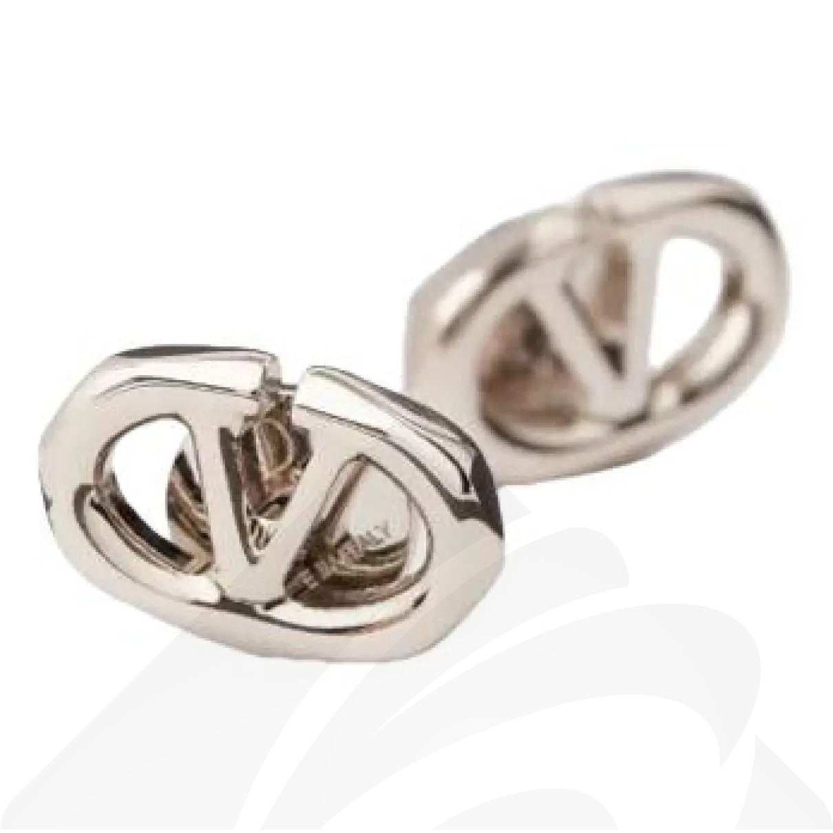 ヴァレンティノ Vロゴ ボルディーズ メタル ピアス 素材: 色:パラジウム