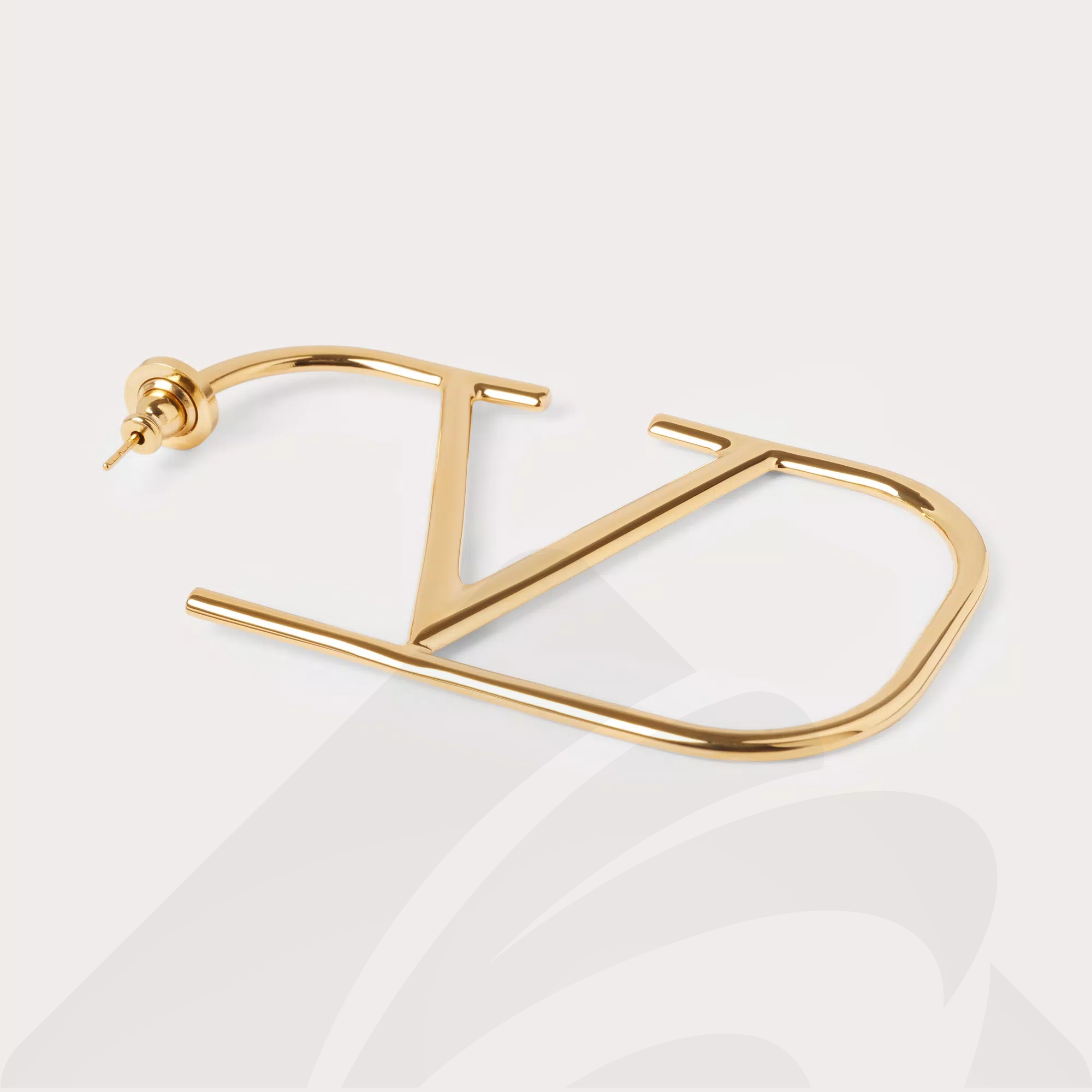 ヴァレンティノ Vロゴ シグネチャー メタル ピアス 素材: 色:ゴールド