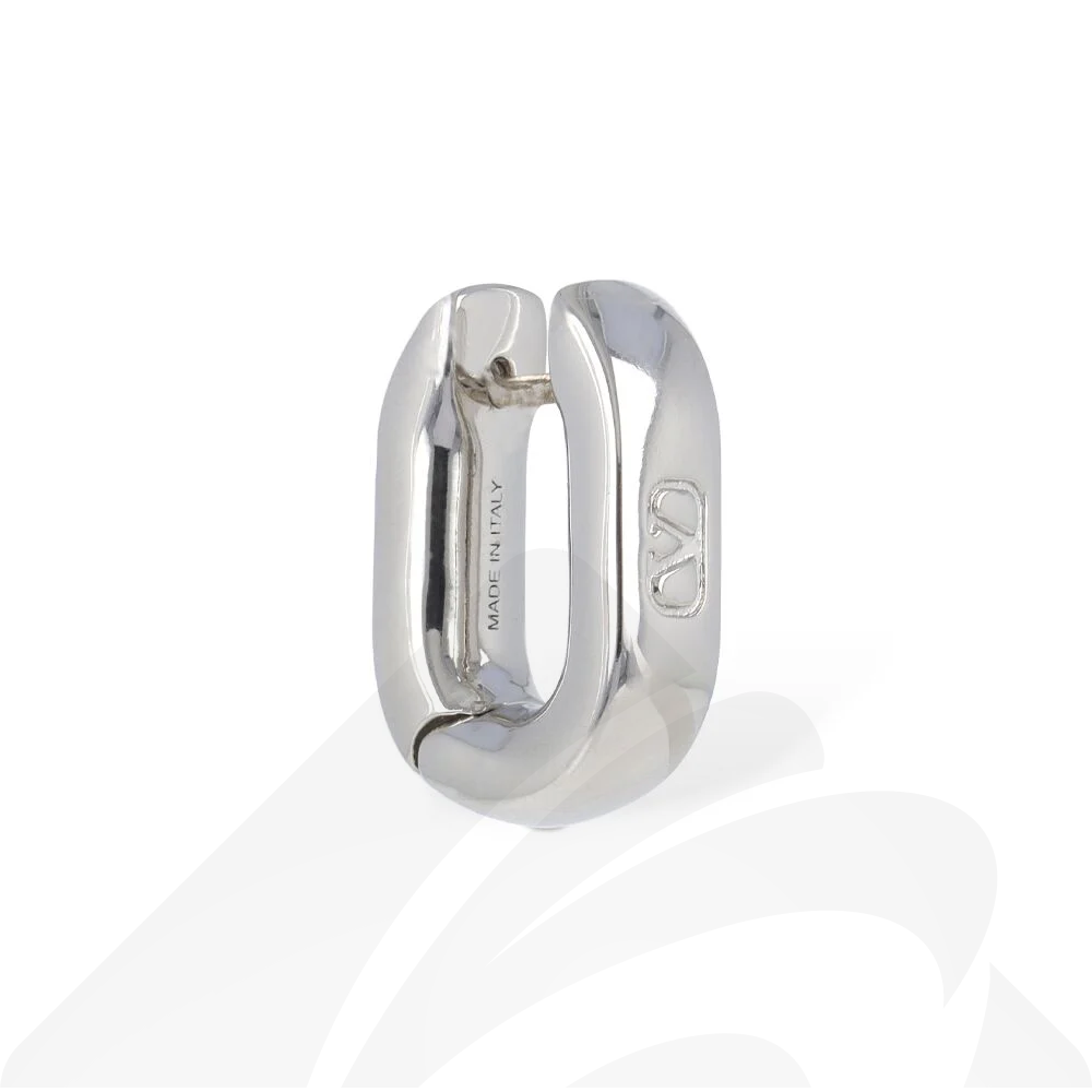 ヴァレンティノ Vロゴ シグネチャー シングル メタル ピアス 素材: 色:パラジウム