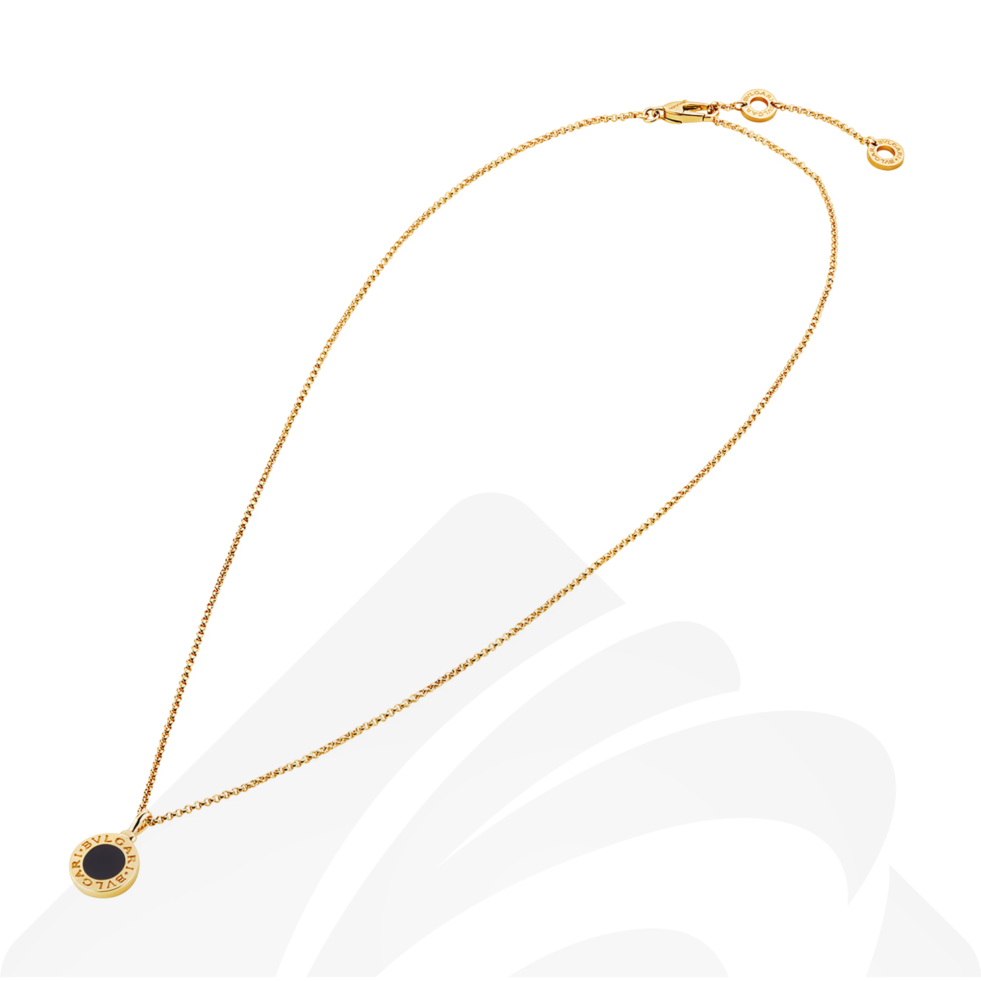 バレンシアガ ブルガリ・ブルガリ ネックレス  素材:18Kイエローゴールド、オニキス 色:イエローゴールド