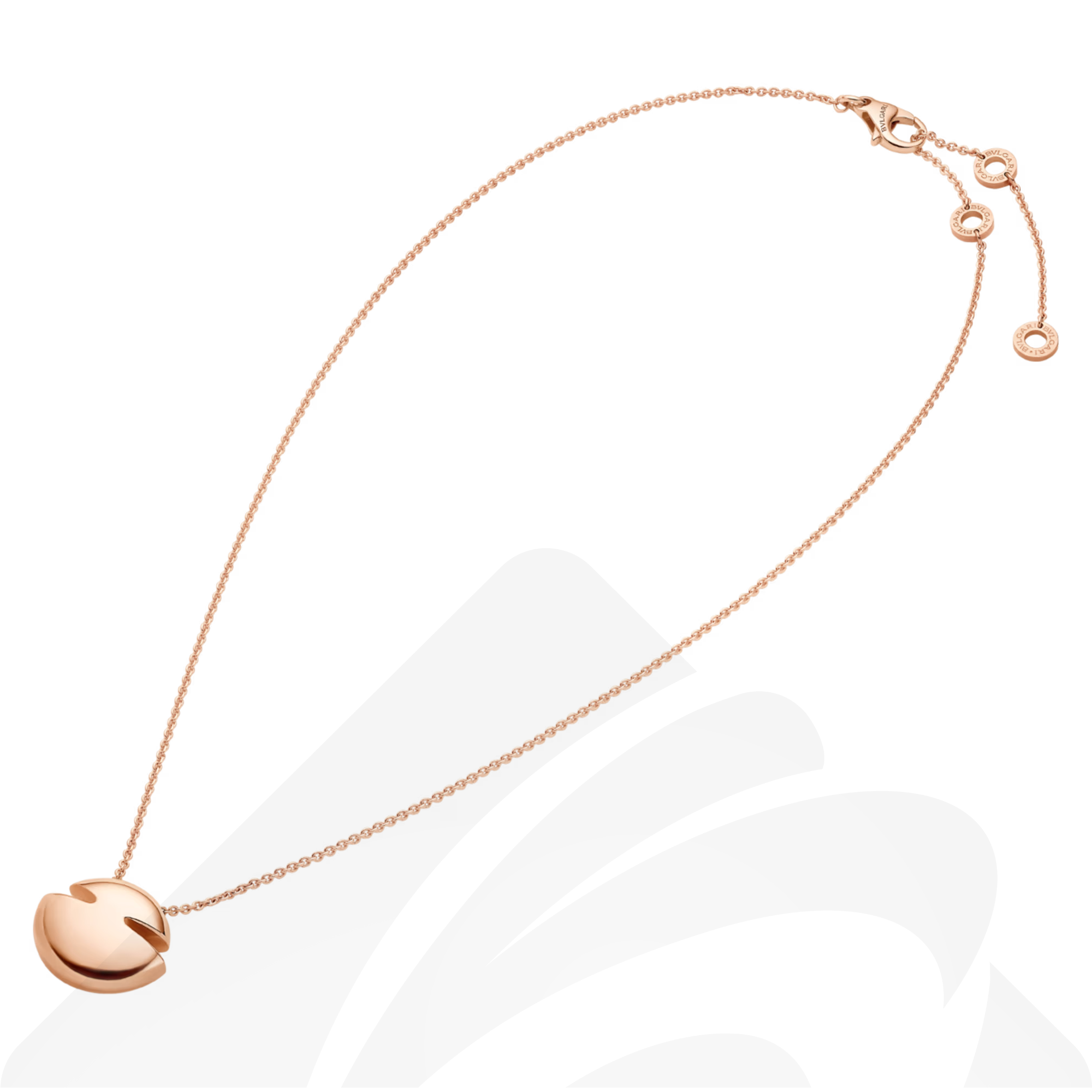 バレンシアガ ブルガリ カボション ネックレス  素材:18Kピンクゴールド 色:ピンクゴールド