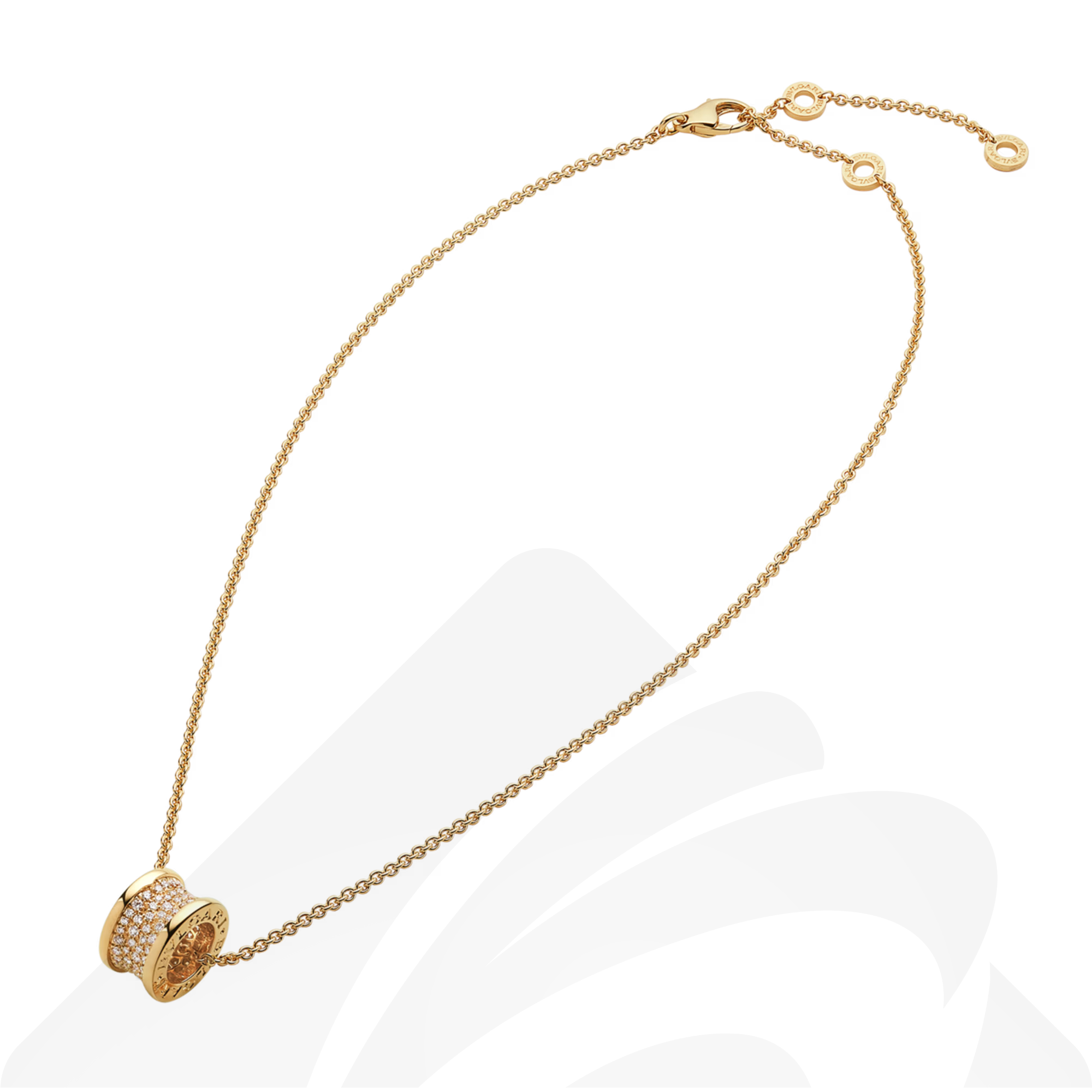 バレンシアガ ビー・ゼロワン ネックレス  素材:18Kイエローゴールド、ダイヤモンド 色:イエローゴールド