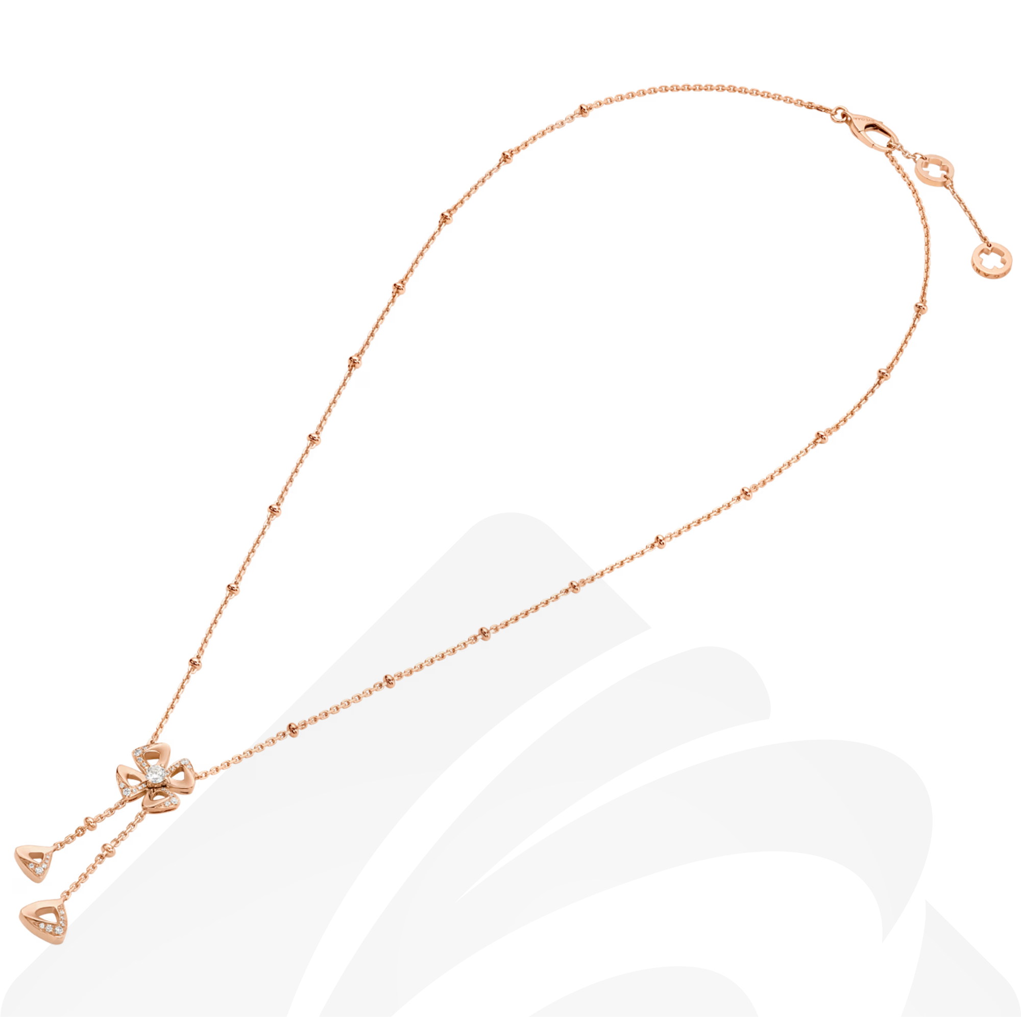 バレンシアガ フィオレヴァー ネックレス  素材:18Kピンクゴールド、ダイヤモンド 色:ピンクゴールド