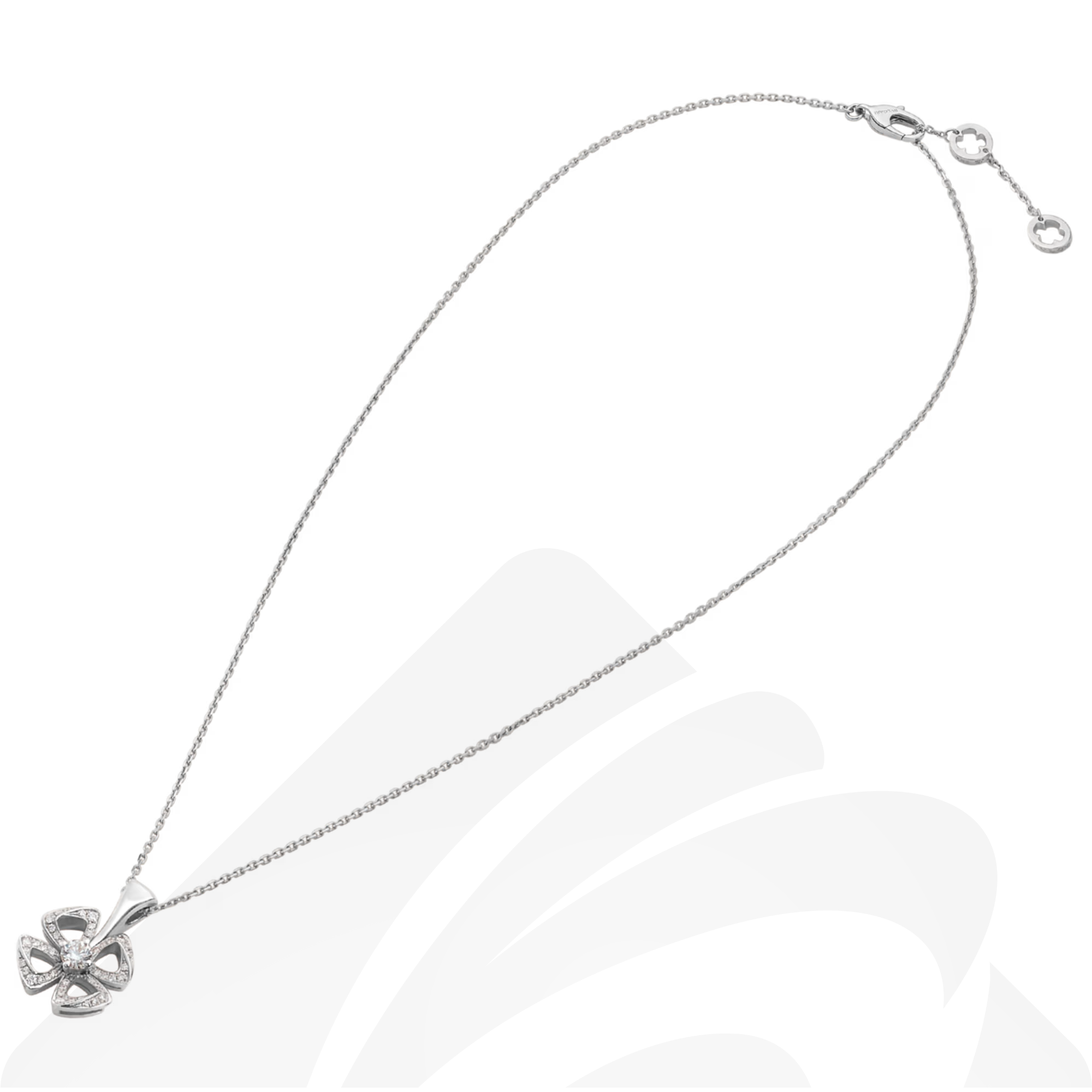 バレンシアガ フィオレヴァー ネックレス  素材:ホワイトゴールド、ダイヤモンド 色:ホワイトゴールド