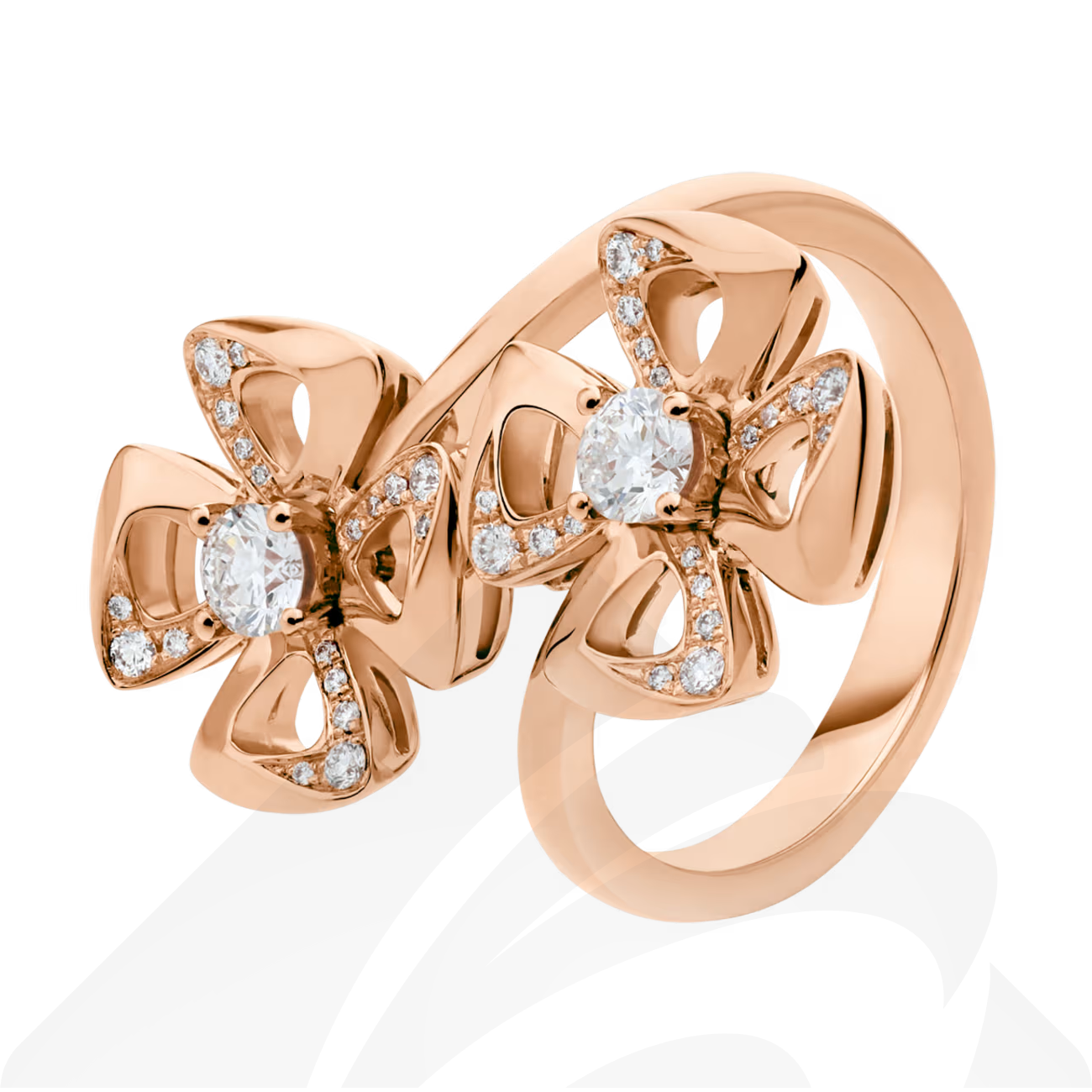 バレンシアガ フィオレヴァー リング  素材:18Kピンクゴールド、ダイヤモンド 色:ピンクゴールド