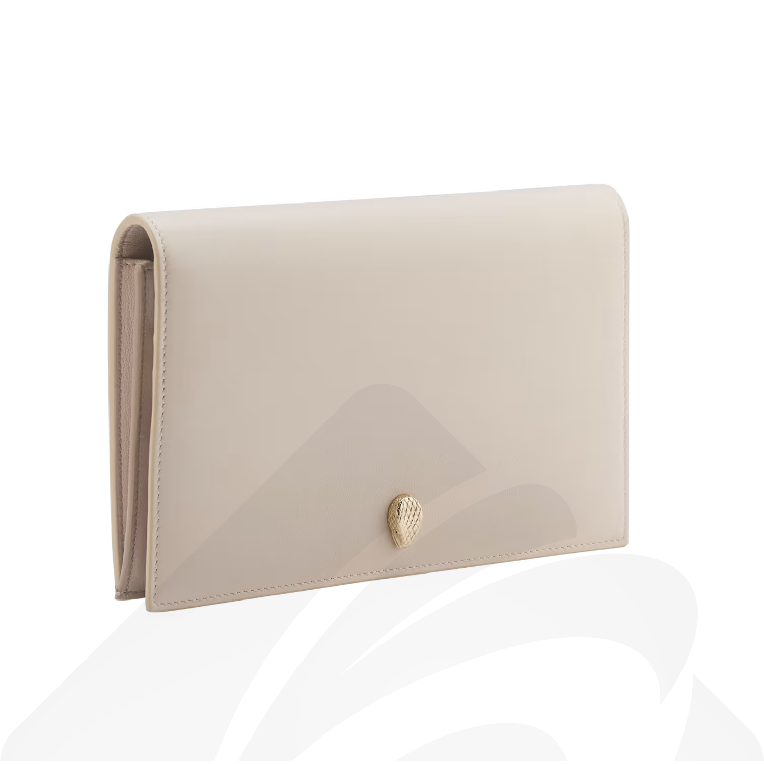 ブルガリ セルペンティ フォーエバー 二つ折り財布  素材:カーフレザー 色:ホワイト