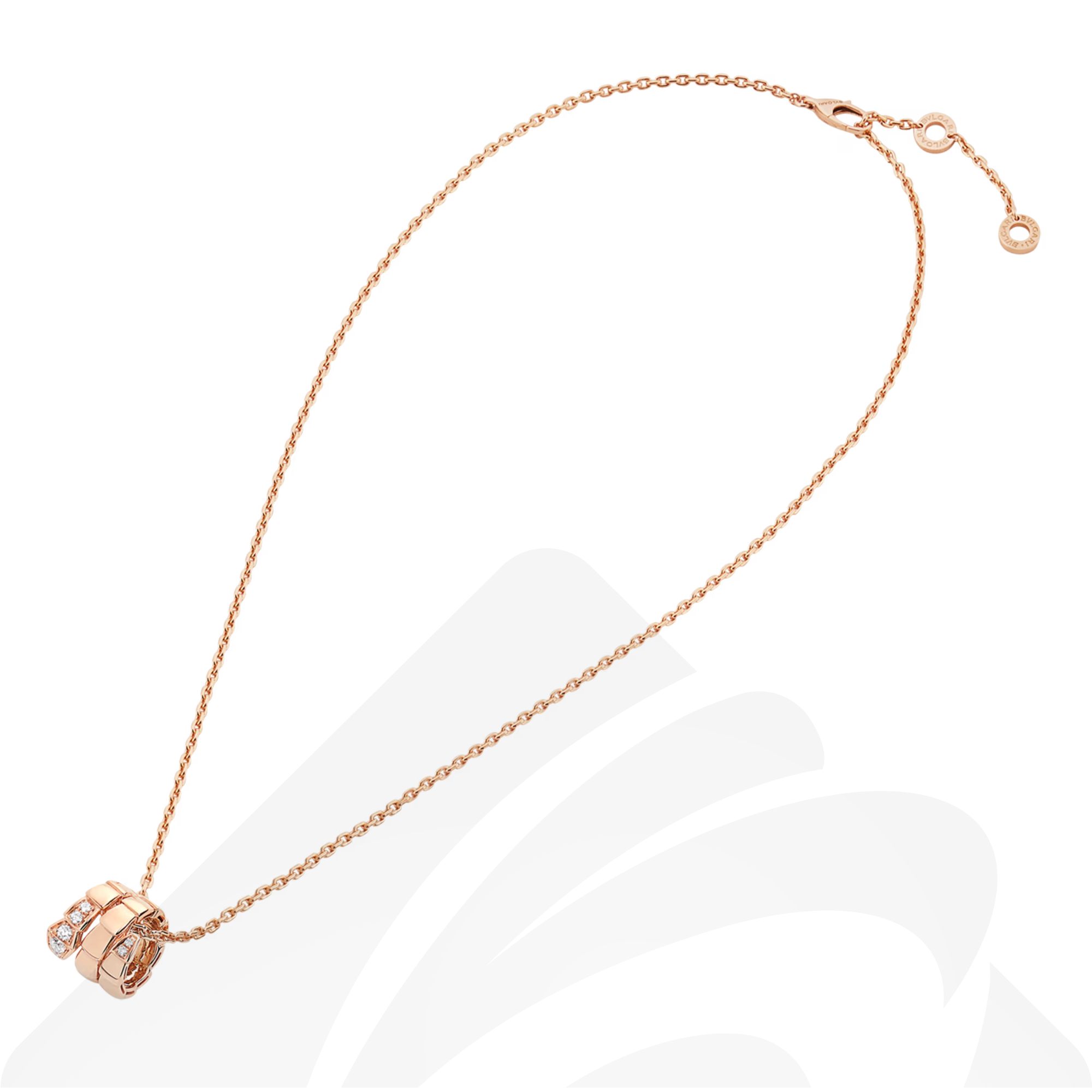 バレンシアガ セルペンティ ヴァイパー ネックレス  素材:18Kピンクゴールド、ダイヤモンド 色:ピンクゴールド