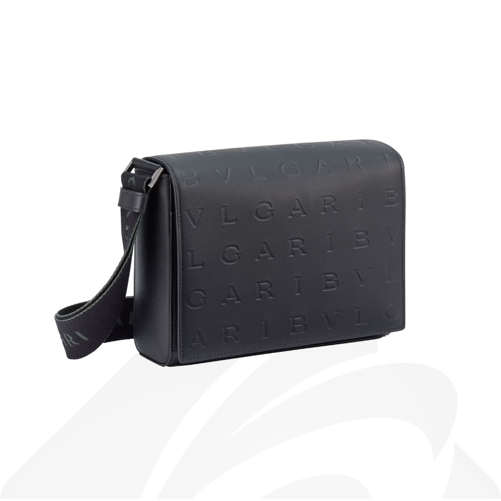 バレンシアガ ブルガリ マン メッセンジャーバッグ 素材:カーフレザー 色:ブラック