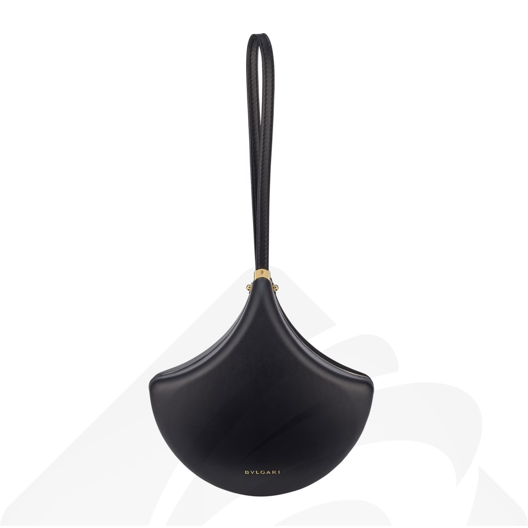 バレンシアガ Ginkgo クラッチ 素材:カーフレザー、スエード 色:ブラック