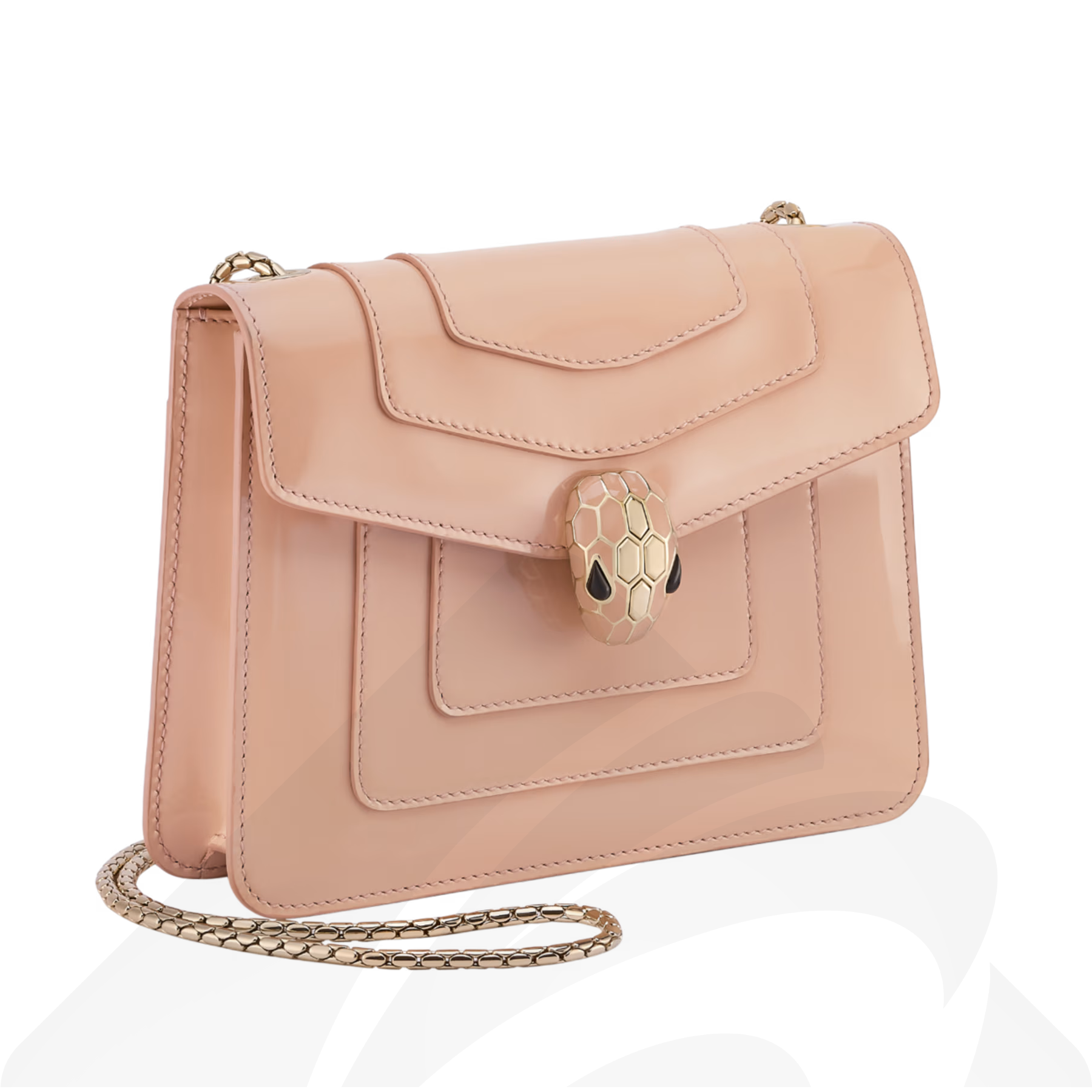 バレンシアガ セルペンティ フォーエバー クロスボディバッグ 素材:カーフレザー 色:ピンク/シルバー/ブラック