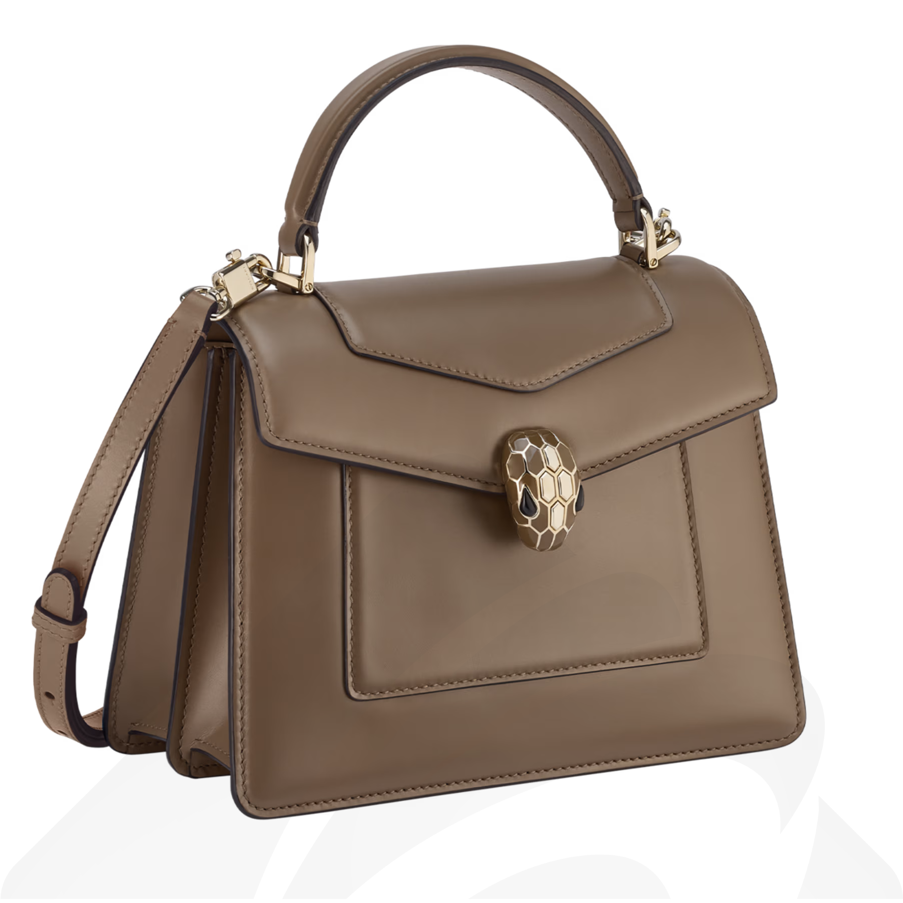 バレンシアガ セルペンティ フォーエバー ミディアム トップハンドルバッグ 素材:カーフレザー 色:ブラウン/ブラック/ブルー/アイボリー/ゴールド