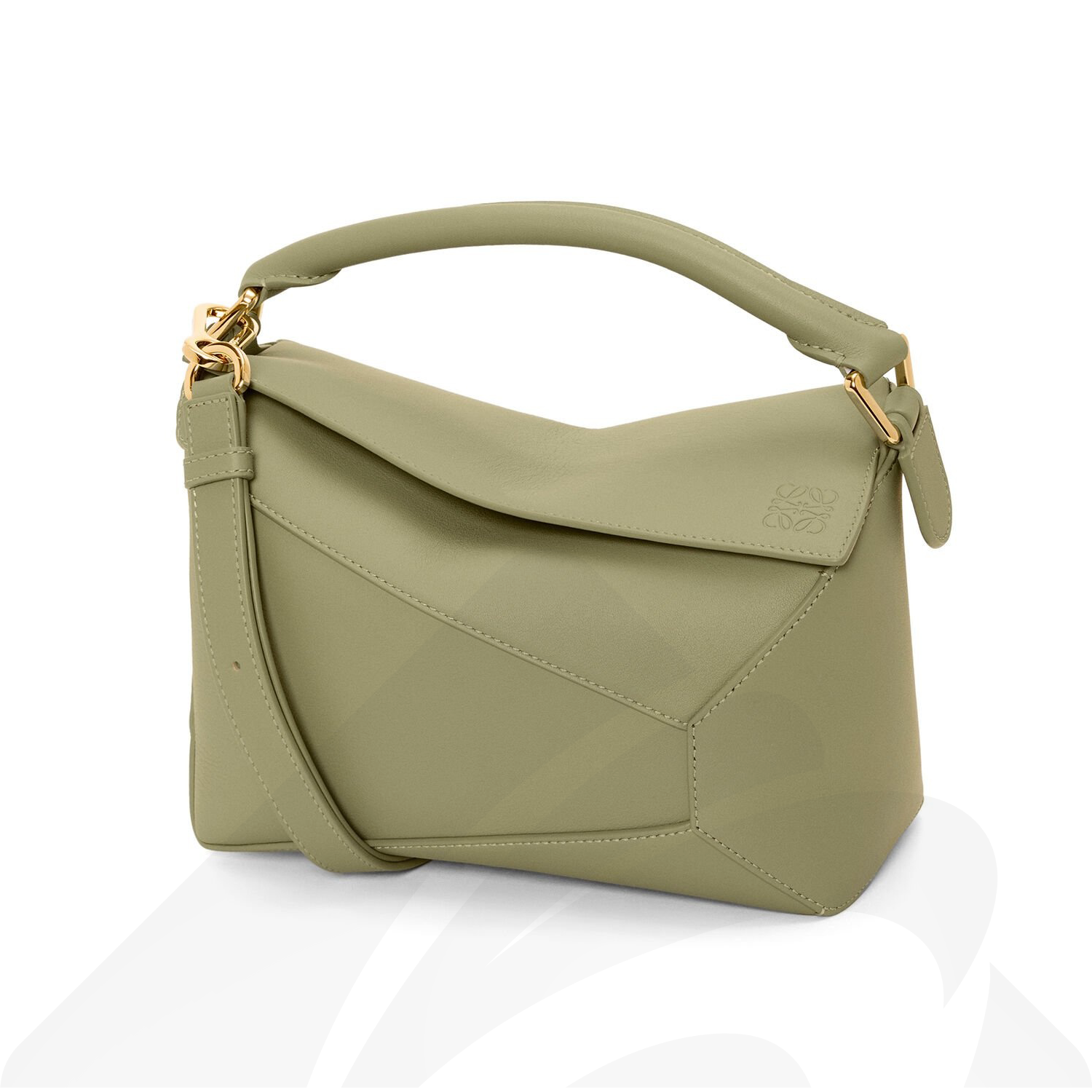 ロエベ パズルバッグ スモール  素材:クラシックカーフ 色:ユーカリグリーン