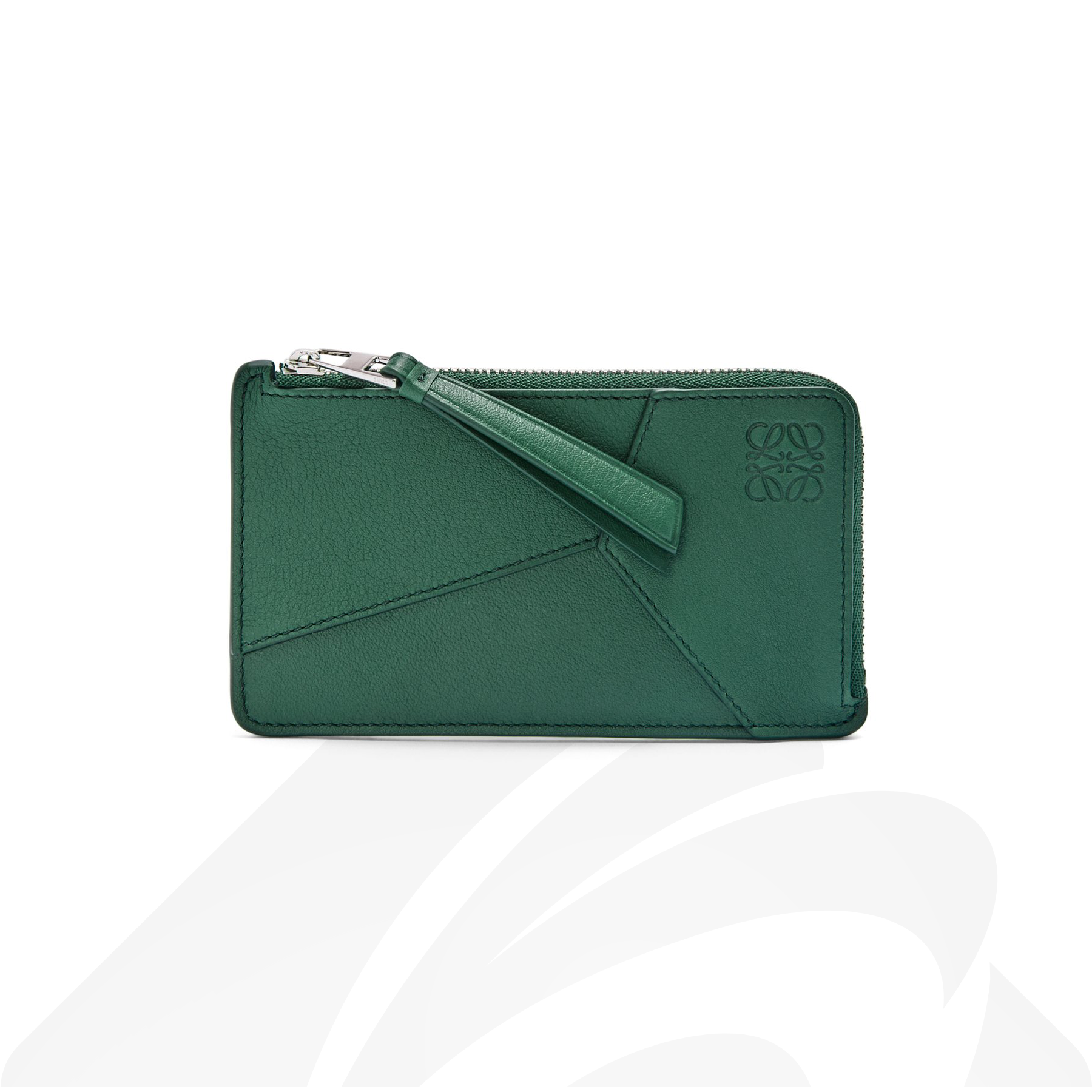 ロエベ パズル ロング コインカードホルダー  素材:クラシックカーフレザー 色:エバーグリーン
