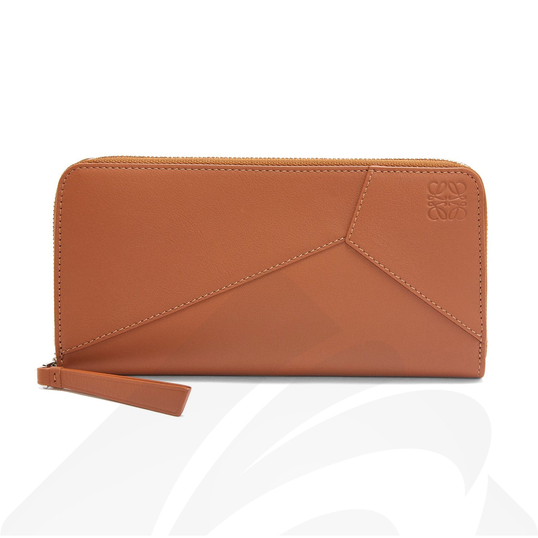 ロエベ パズル ジップアラウンド ウォレット  素材:クラシックカーフレザー 色:タン