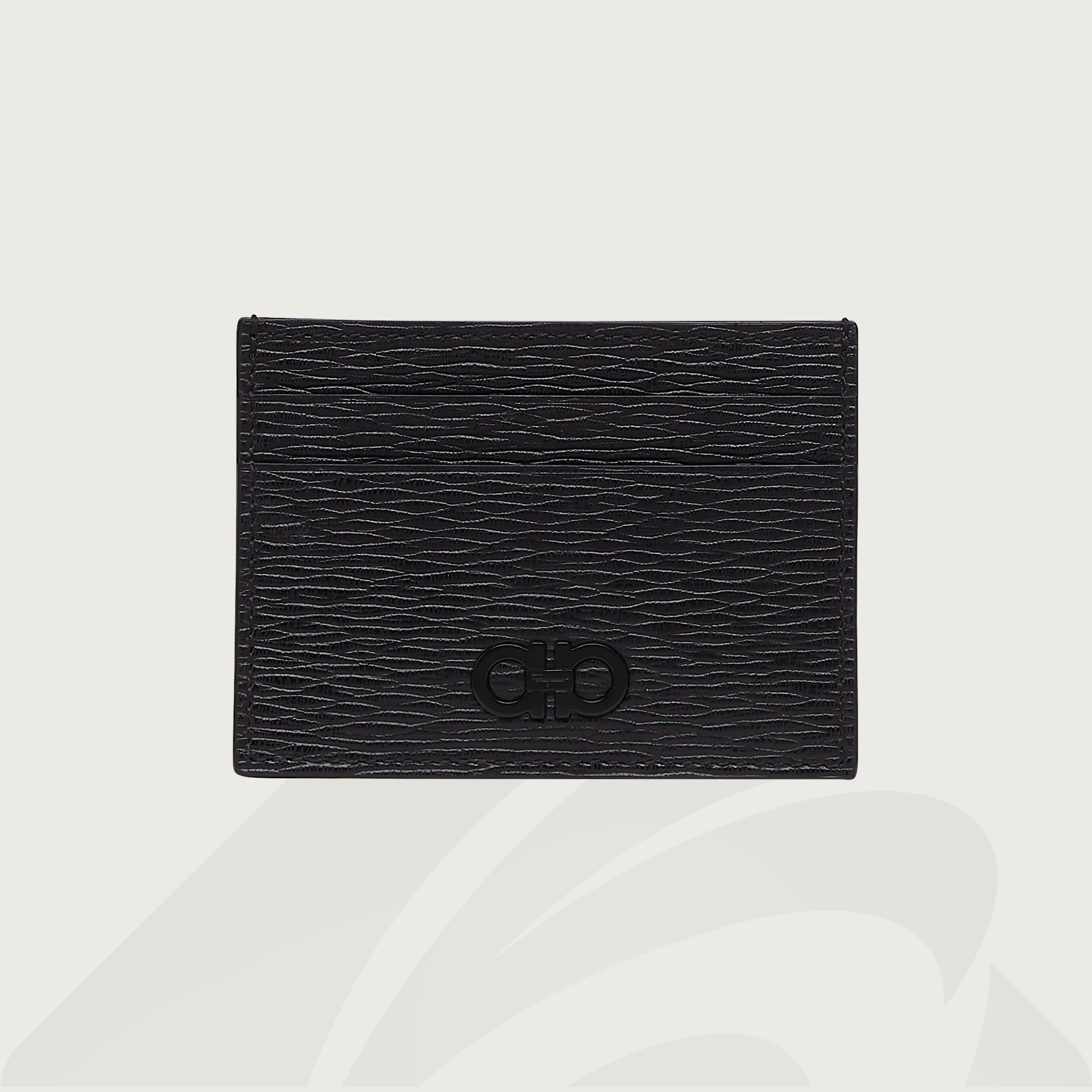 フェラガモ カードケース  素材:カーフ 色:ブラック