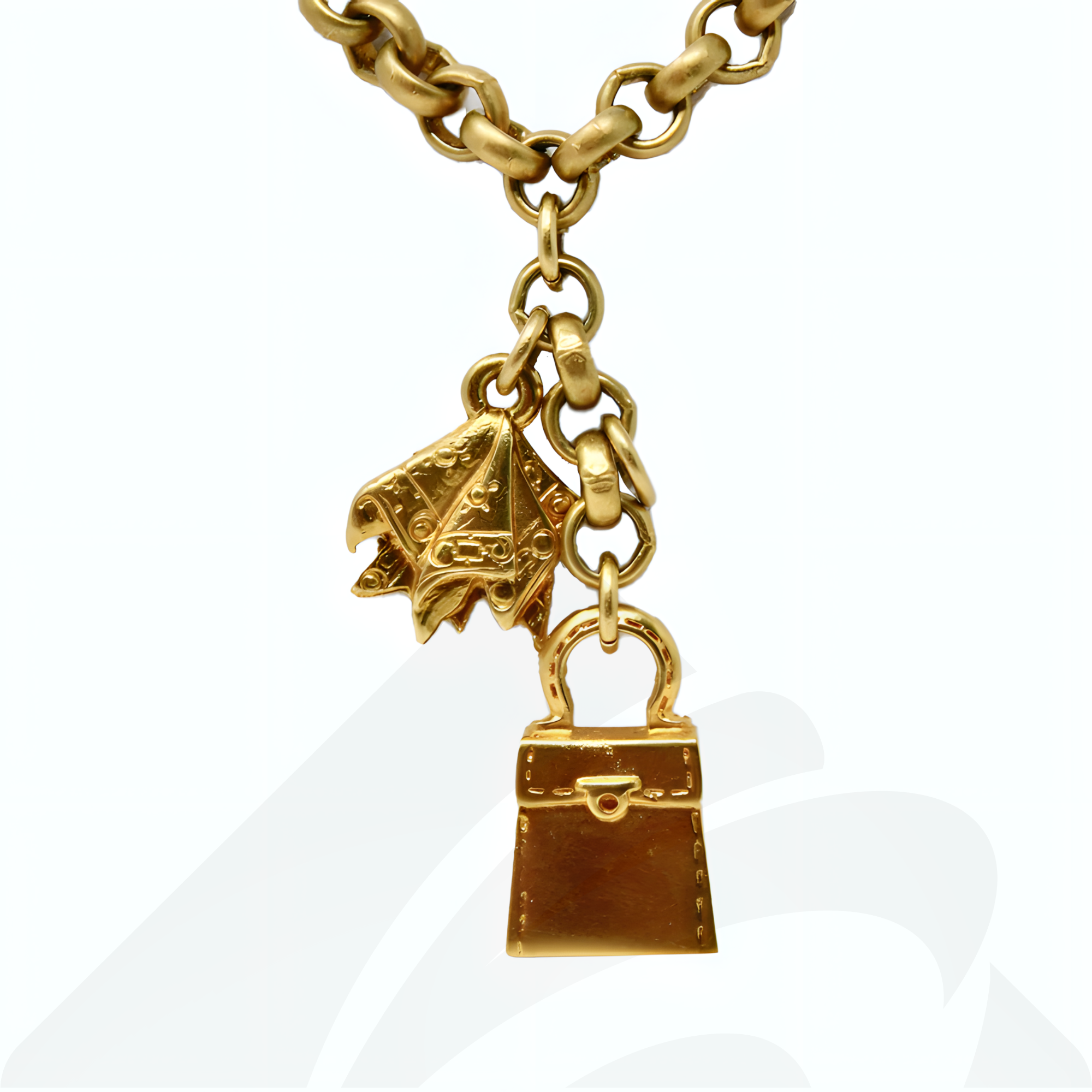 フェラガモ ヴィンテージ ネックレス バッグ 飾り  素材:-- 色:ゴールド