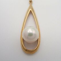 MIKIMOTO ミキモト パール ネックレス K18 約9.1ｇ 丸玉6.3mm  真珠 アクセサリー