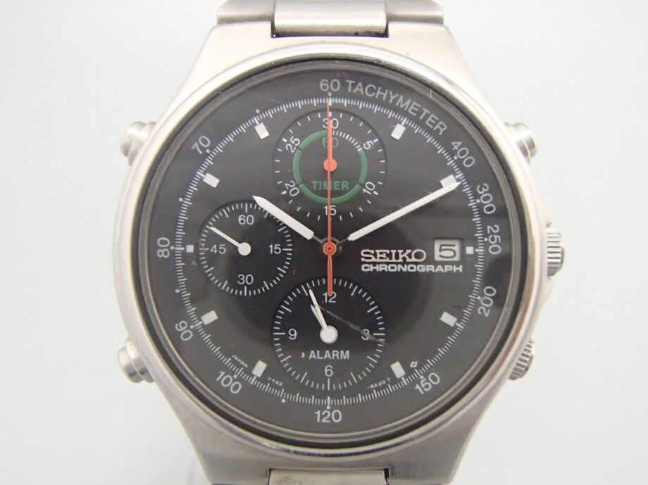 SEIKO CHRONOGRAPH / 7T42-6A10 セイコー クロノグラフ クオーツ デイト メンズ