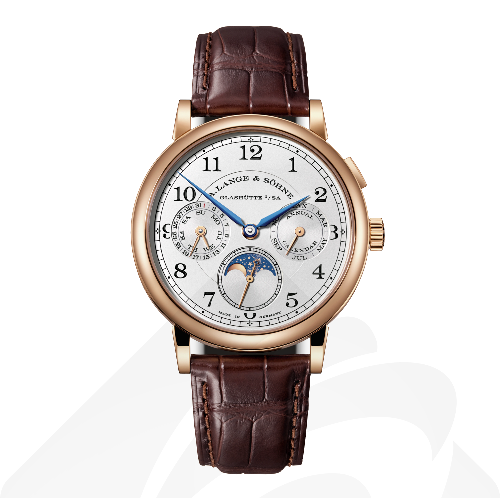 A.ランゲ&ゾーネ 1815 アニュアルカレンダー  素材:18Kピンクゴールド 色:シルバー