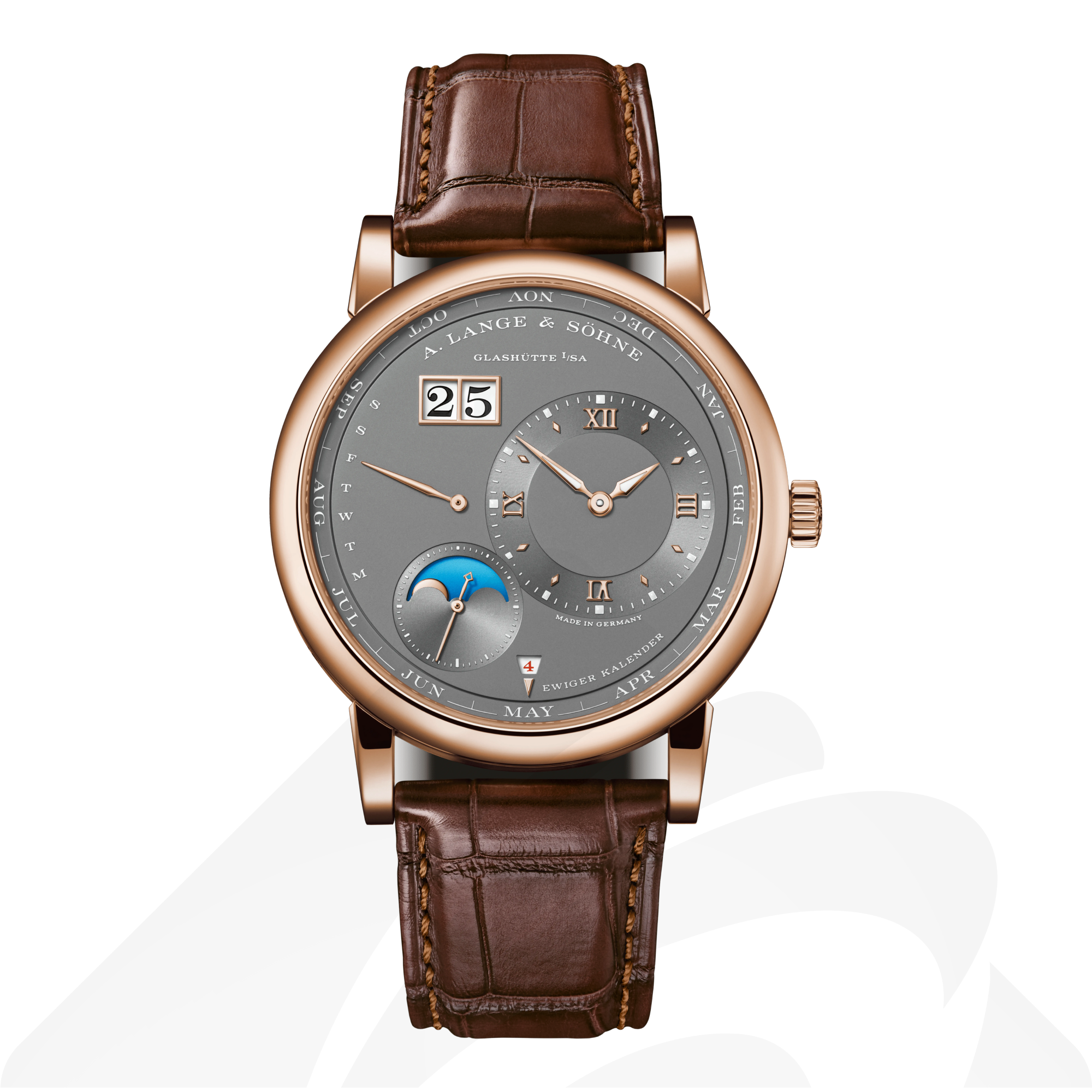 A.ランゲ&ゾーネ ランゲ1・パーペチュアルカレンダー  素材:18Kピンクゴールド 色:グレー