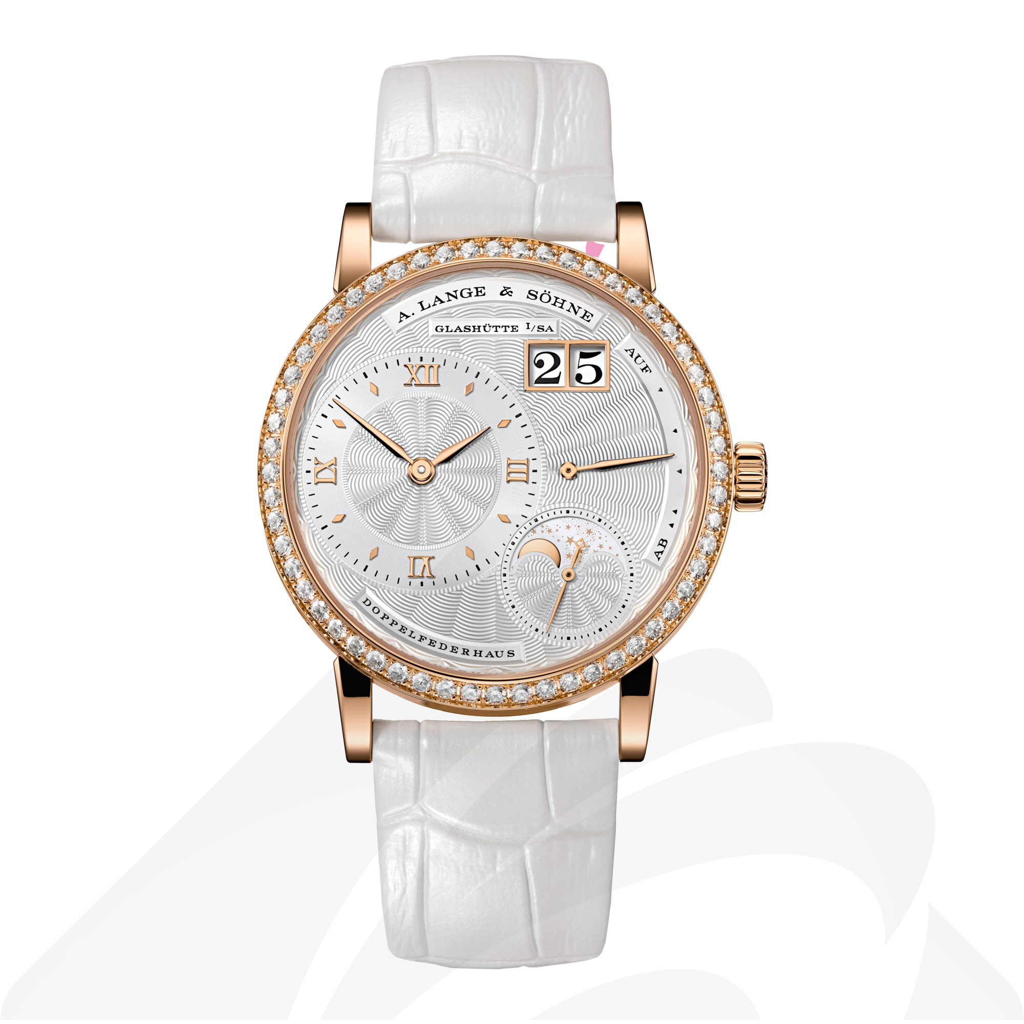 A.ランゲ&ゾーネ リトル・ランゲ1・ムーンフェイズ  素材:18Kピンクゴールド 色:シルバー