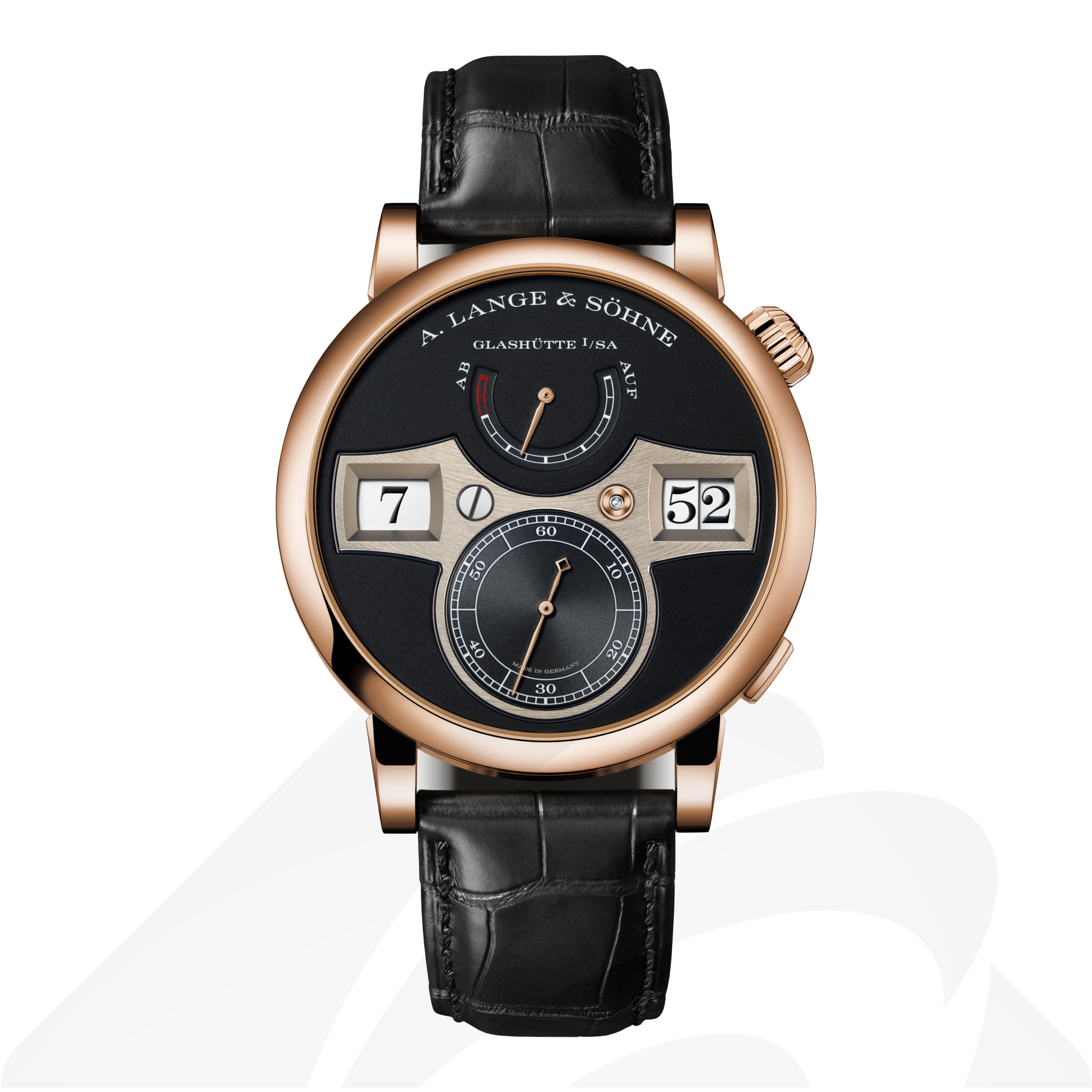 A.ランゲ&ゾーネ ZEITWERK  素材:18Kピンクゴールド 色:ブラック