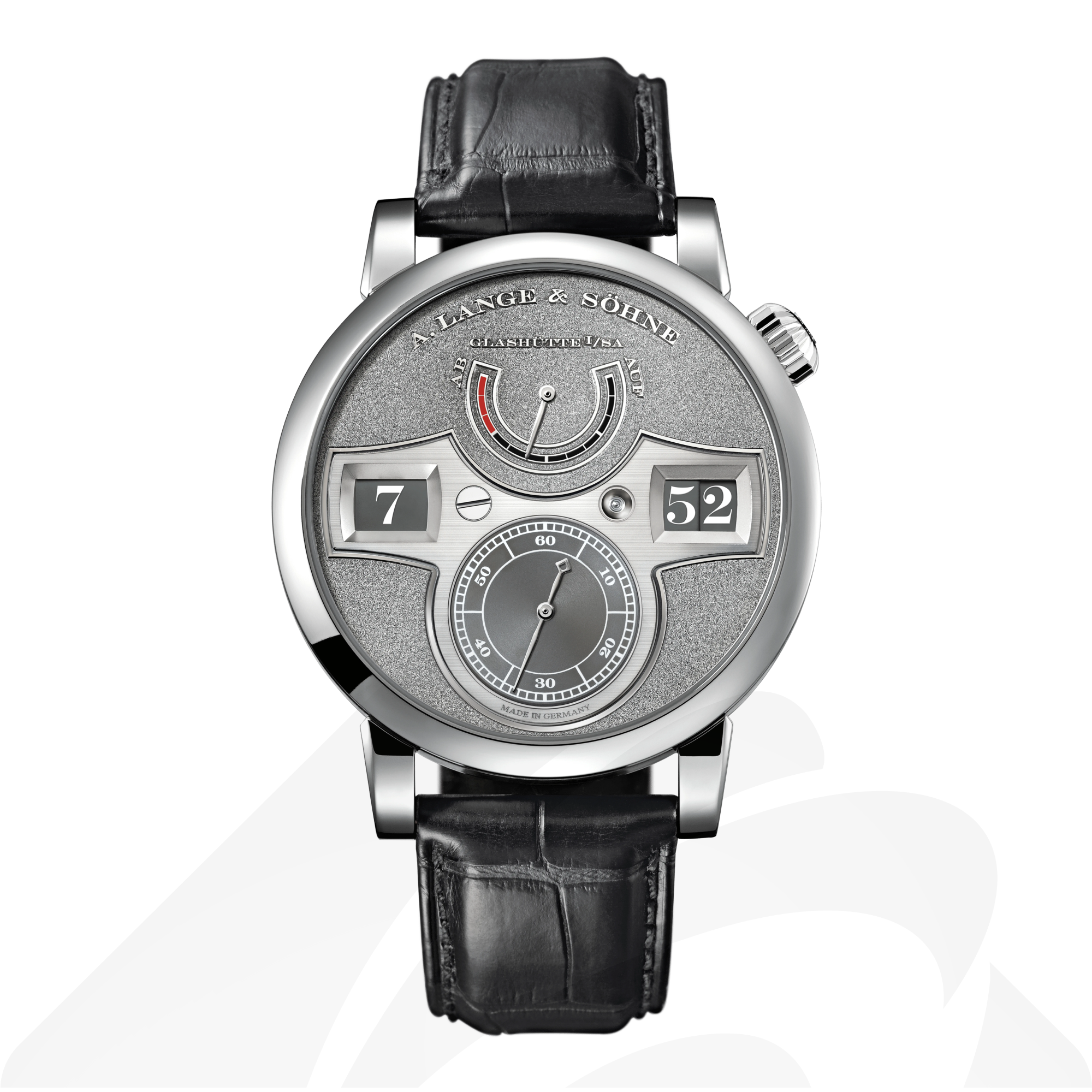 A.ランゲ&ゾーネ ツァイトヴェルク “ハンドヴェルクスクンスト”  素材:プラチナ950 色:
グレー