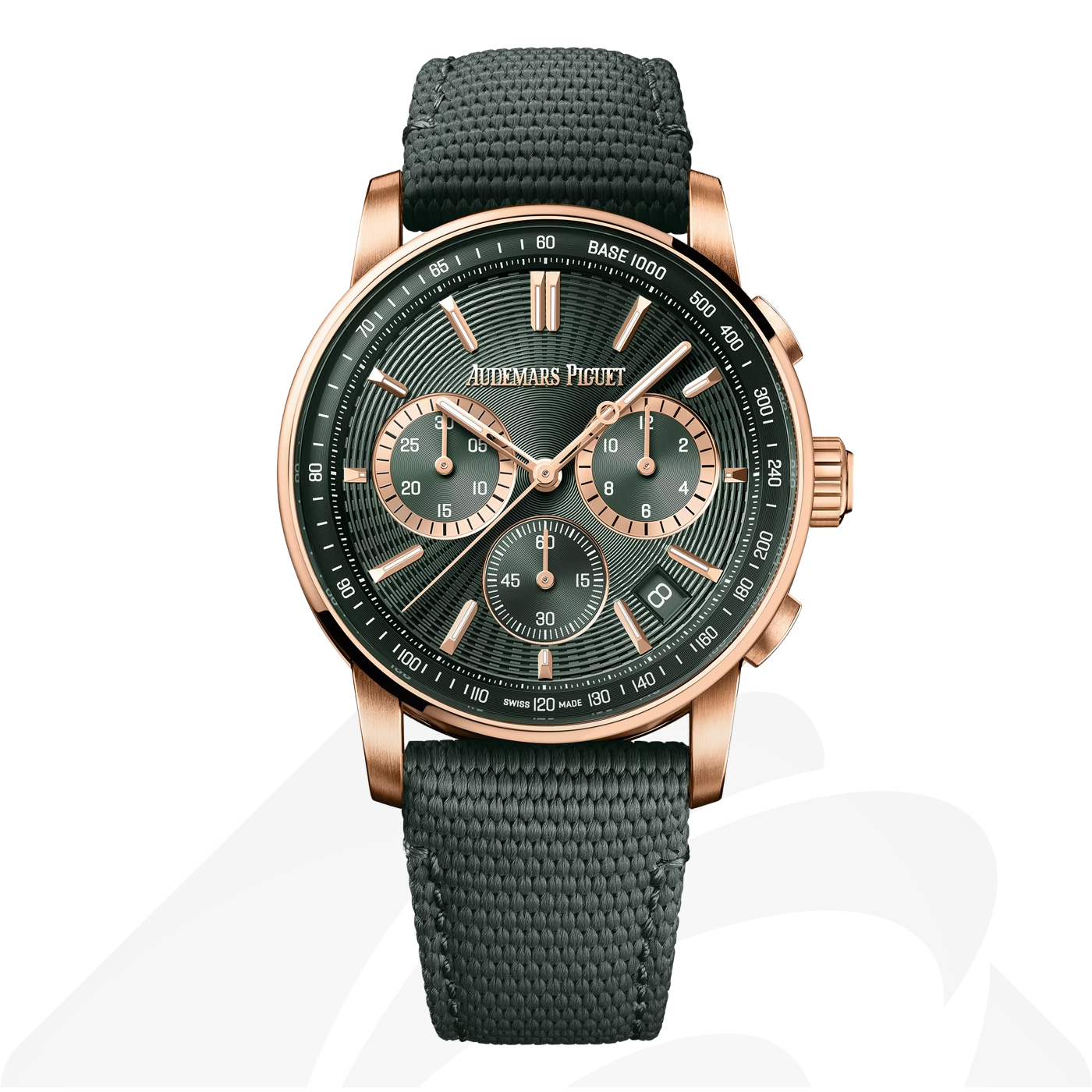 オーデマ ピゲ CODE 11.59 バイ オーデマ ピゲ クロノグラフ 素材:18Kピンクゴールド 色:グリーン