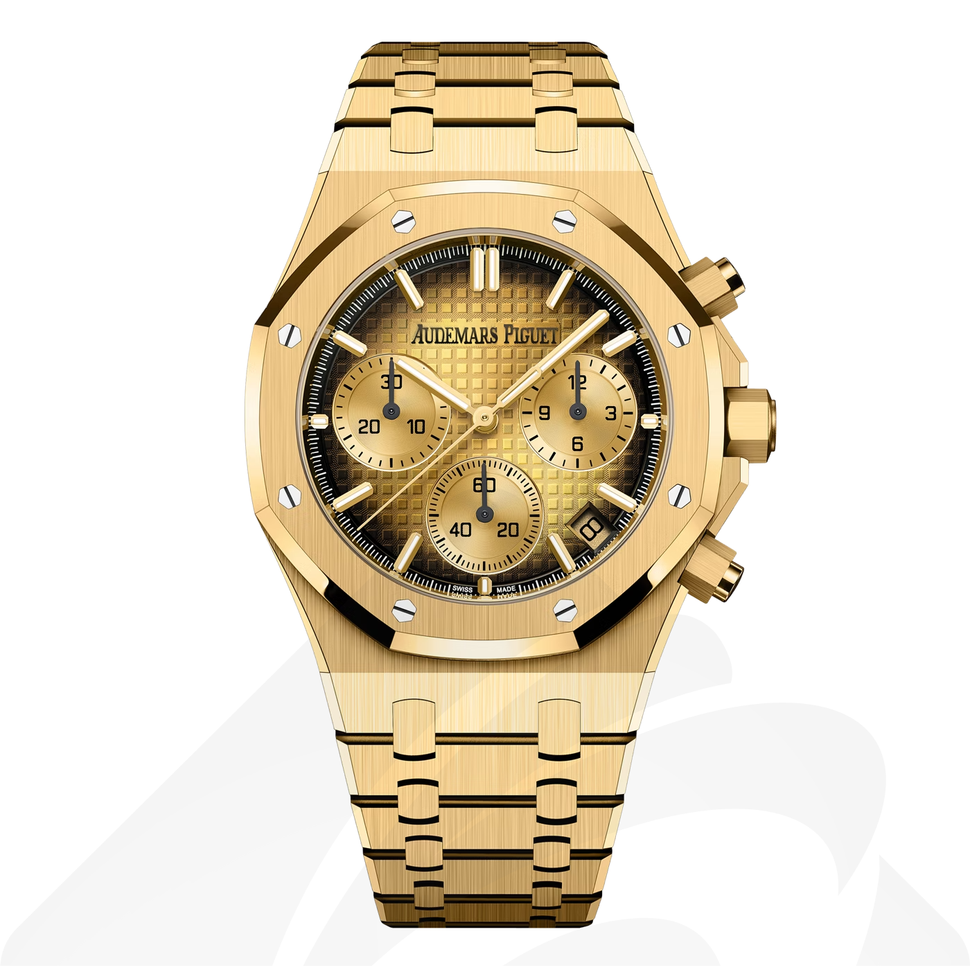 オーデマ ピゲ ロイヤル オーク クロノグラフ 素材:18Kイエローゴールド 色:スモークイエローゴールド