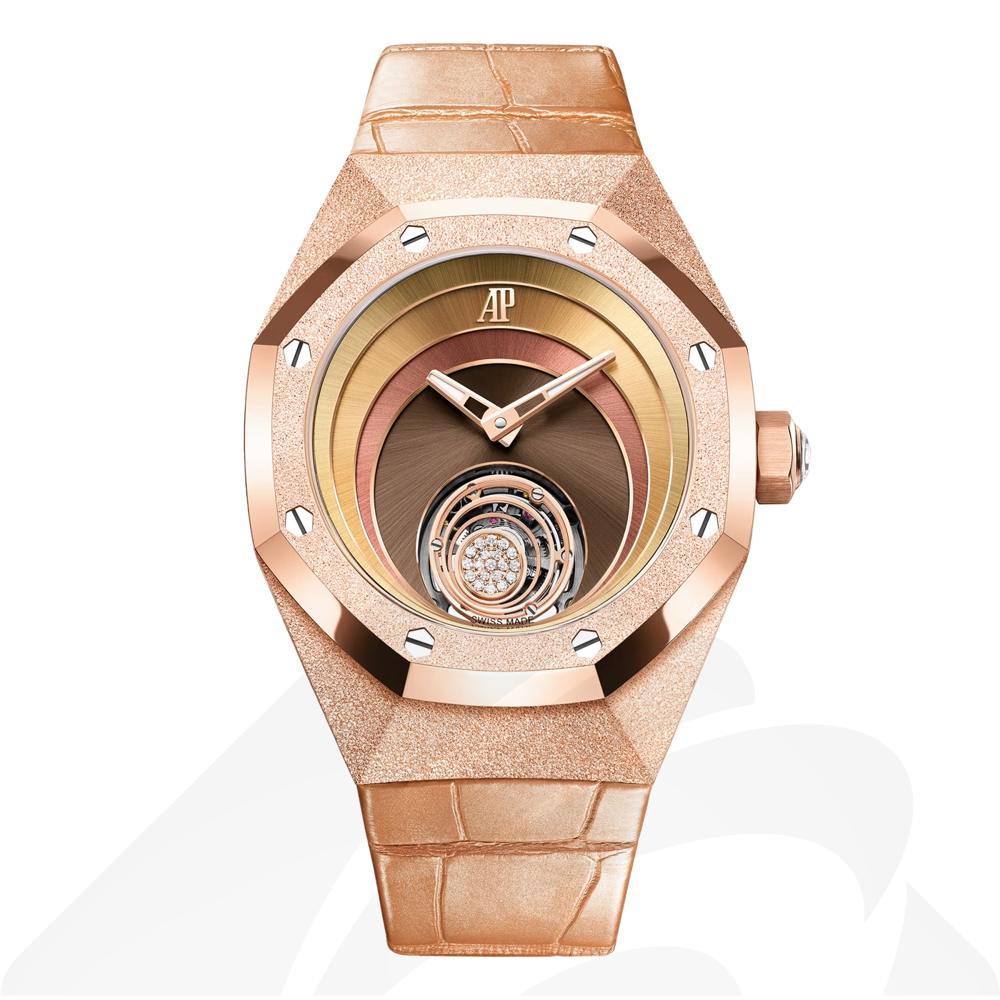 オーデマ ピゲ ロイヤル オーク コンセプト フライング トゥールビヨン “タマラ・ラルフ” 素材:18Kピンクゴールド 色:ブラウン/ブロンズ/ゴールド