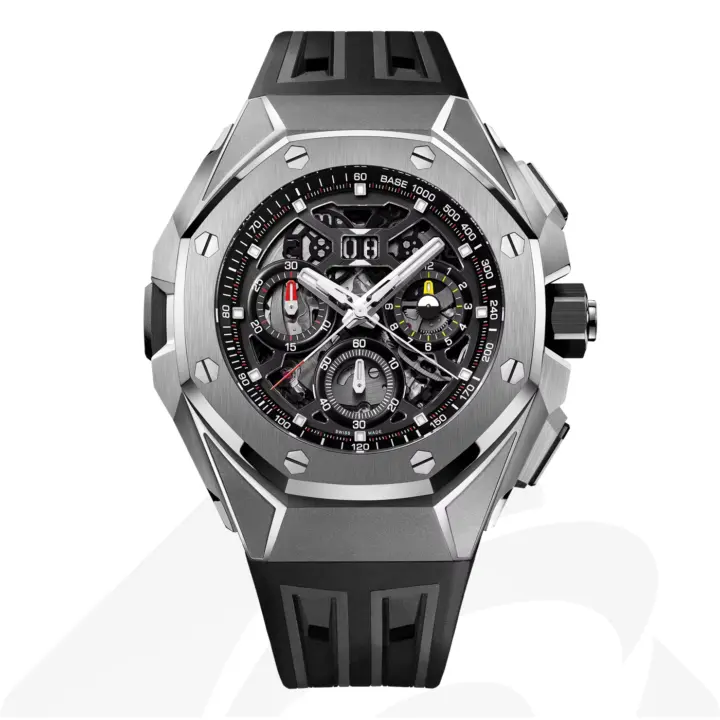 オーデマ ピゲ ロイヤル オーク コンセプト スプリットセコンド クロノグラフ GMT ラージデイト  素材:Titanium 色:ブラック