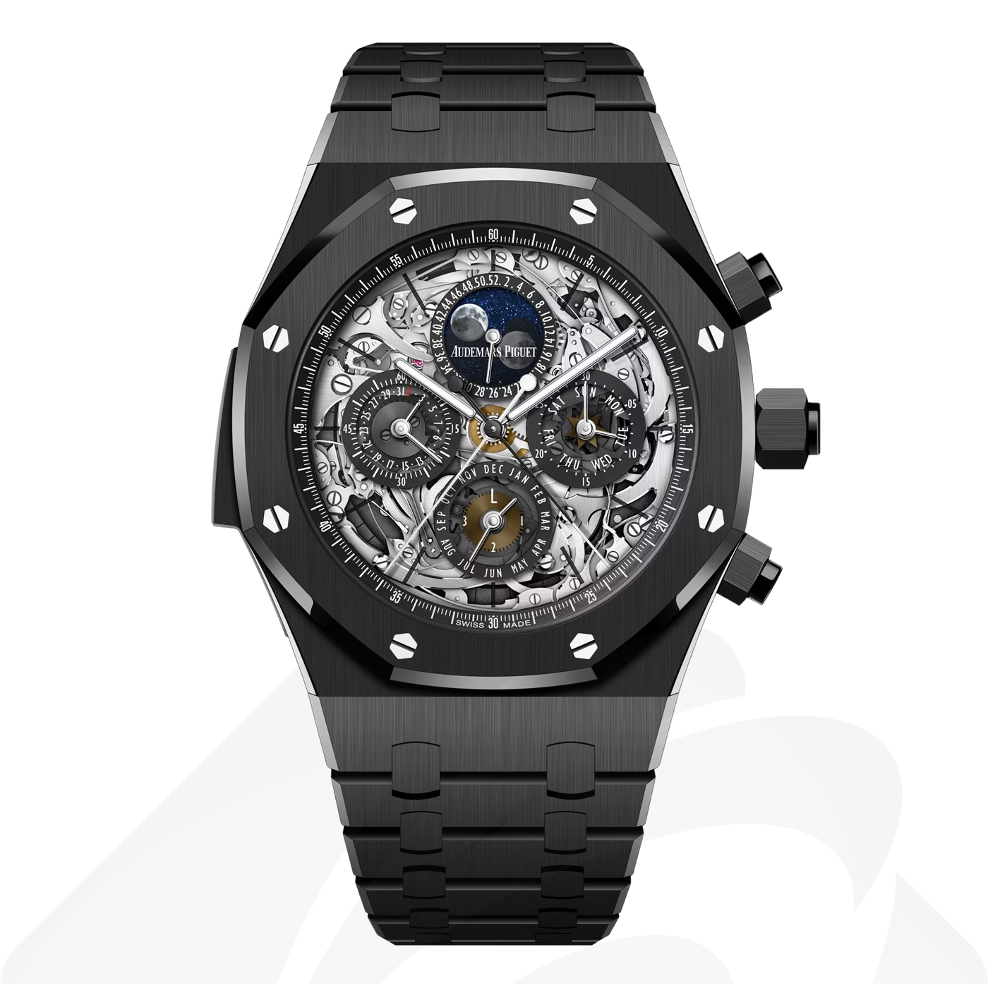 オーデマ ピゲ ロイヤル オーク グランド コンプリカシオン 素材:ブラックセラミック 色:ホワイト