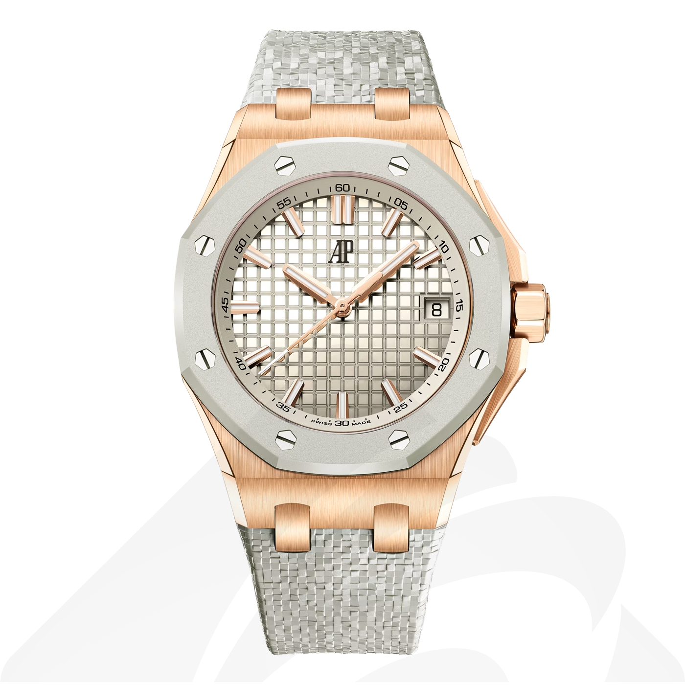 オーデマ ピゲ ロイヤル オーク オフショア オートマティック 素材:18Kピンクゴールド 色:アイボリーカラー