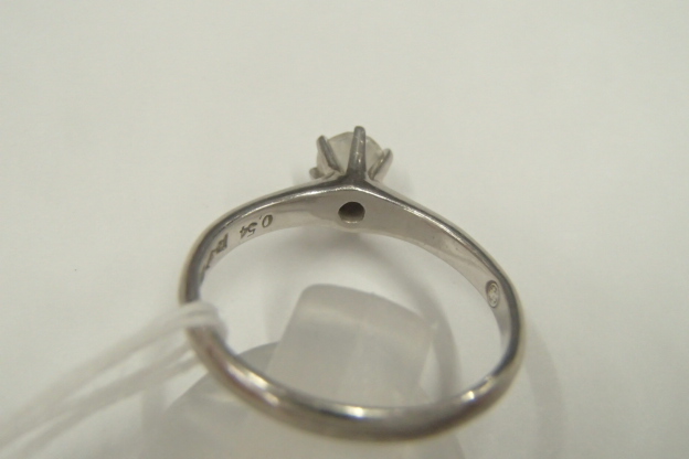指輪Pt900 ダイヤ0.54ct 総重量4.5g