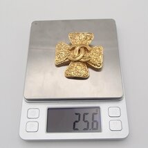 CHANEL シャネル ブローチ 95A クローバー ココ ココマーク ヴィンテージ アクセサリー