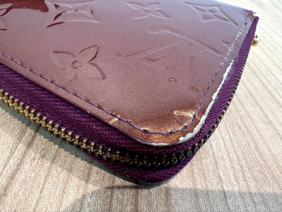 LOUIS VUITTON【ルイ・ヴィトン】M90152 ポルトフォイユ・サラ モノグラム・ヴェルニ アマラント 長財布 ウォレット