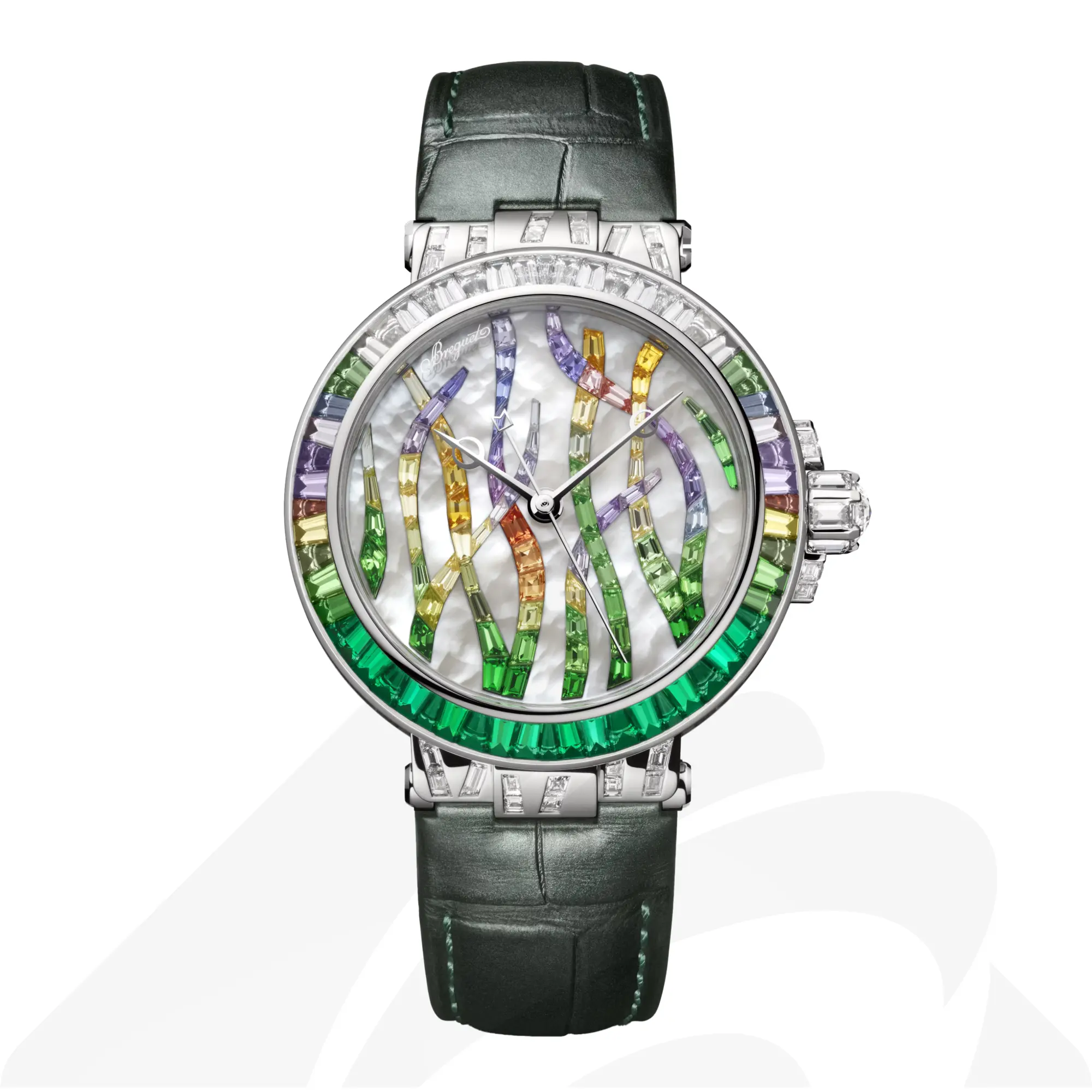 ブレゲ Marine haute Joaillerie 9509 Poseidonia 素材:18Kホワイトゴールド 色:マルチ