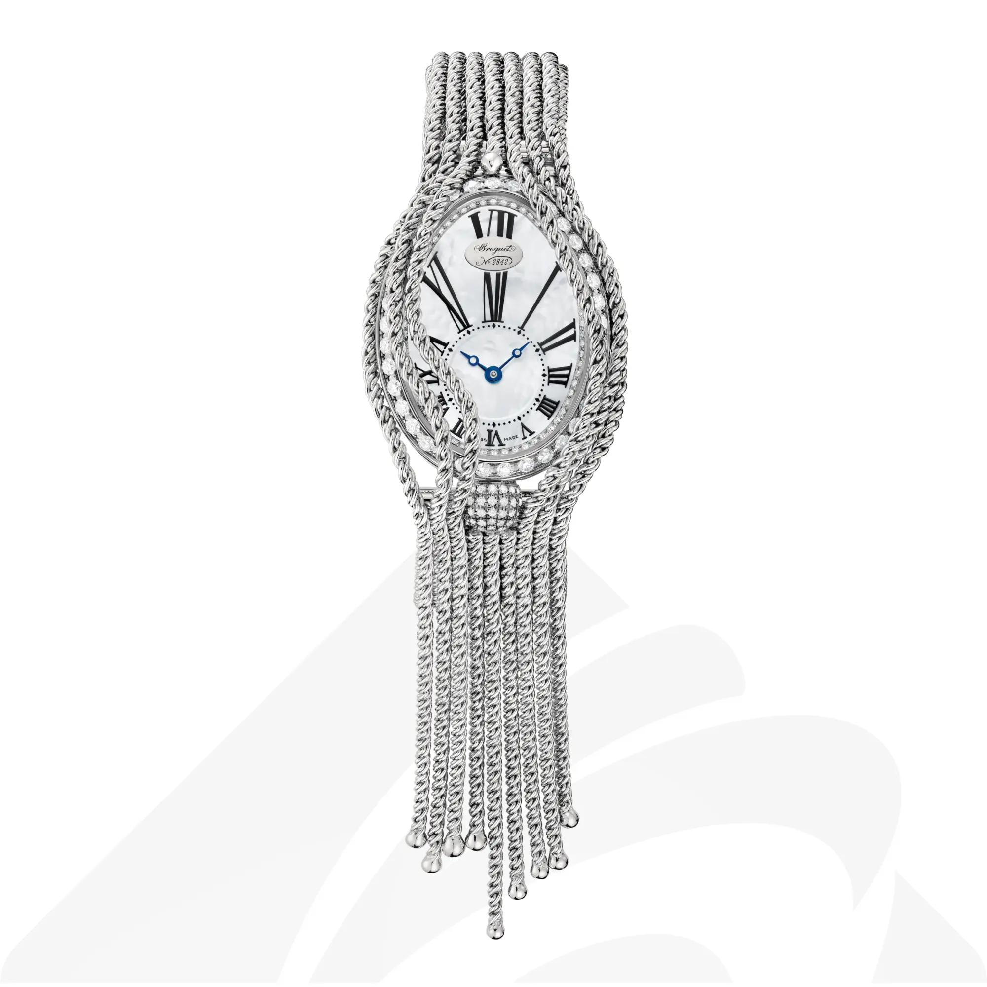 ブレゲ Reine de Naples 8928 素材:18Kホワイトゴールド 色:ホワイトマザーオブパール